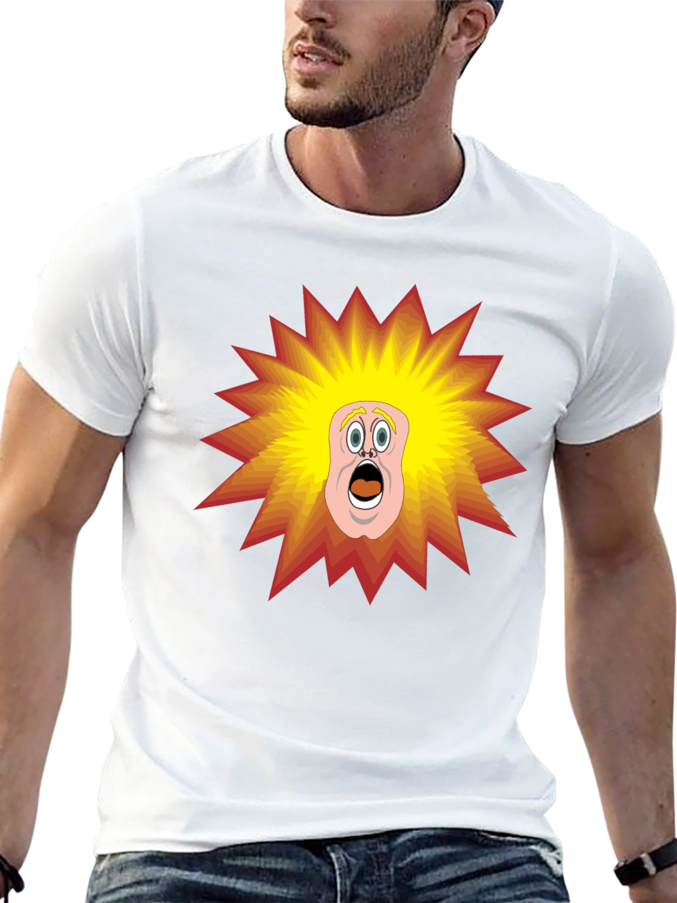 Cartoon Shock T-Shirt - Black Tee