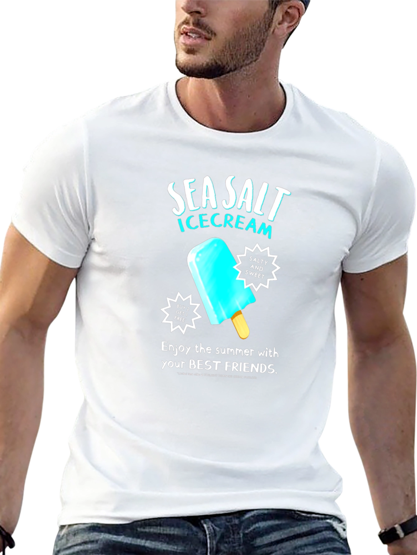 Sea Salt Ice Cream Graphic T-Shirt