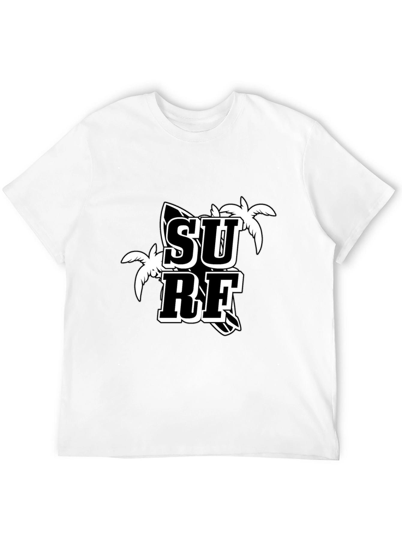 Surf Graphic T-Shirt - Black