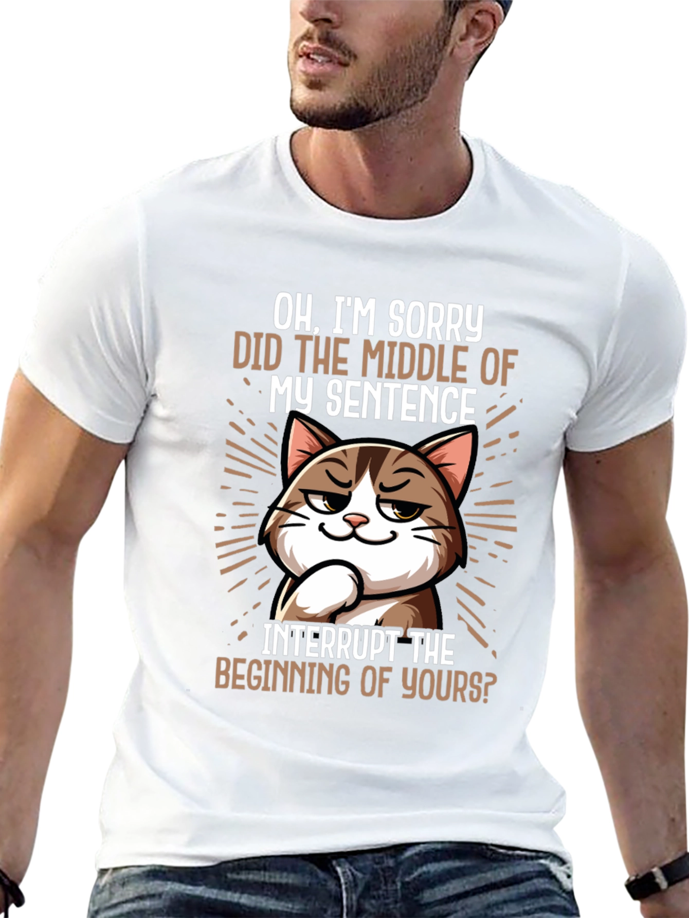 Sarcastic Cat T-Shirt - Funny Sarcasm Tee