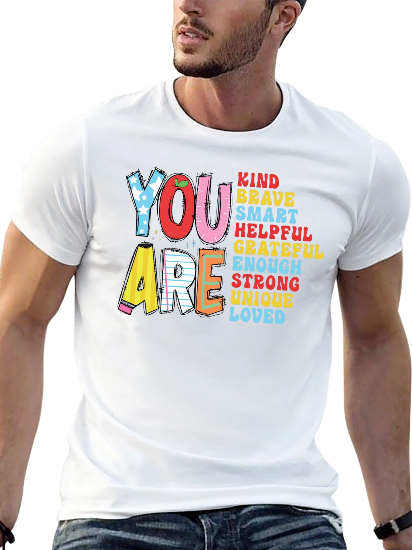 You Are Kind Brave Smart Teacher T-Shirt
