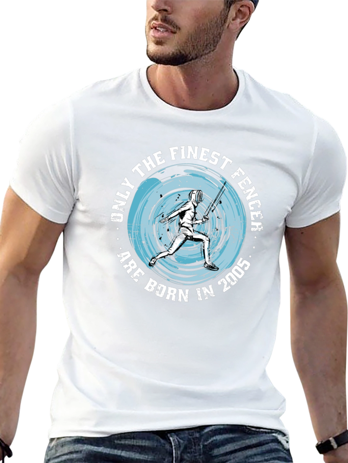 Finest Fencer Born in 2005 Black T-Shirt