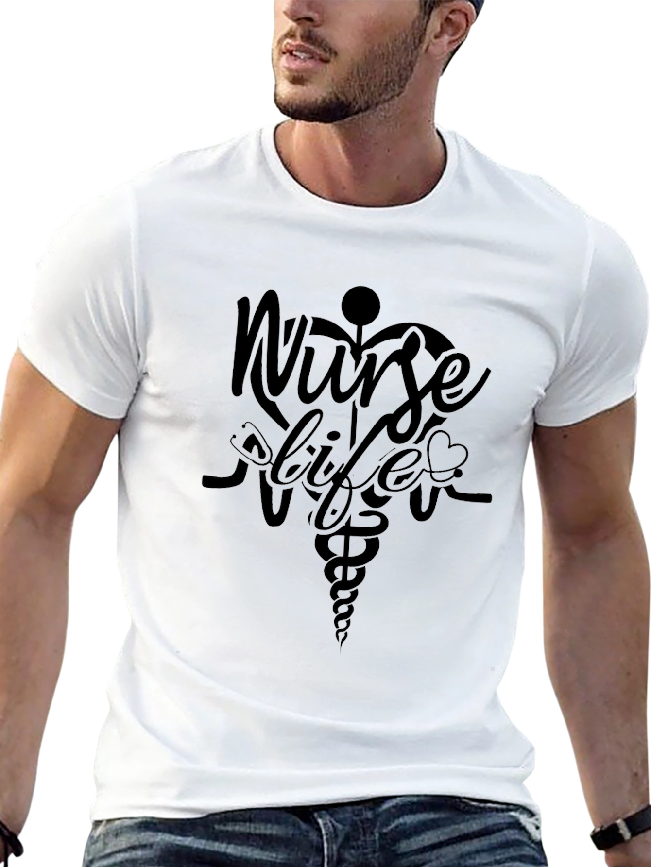 Nurse Life T-Shirt - Medical Caduceus Graphic Tee
