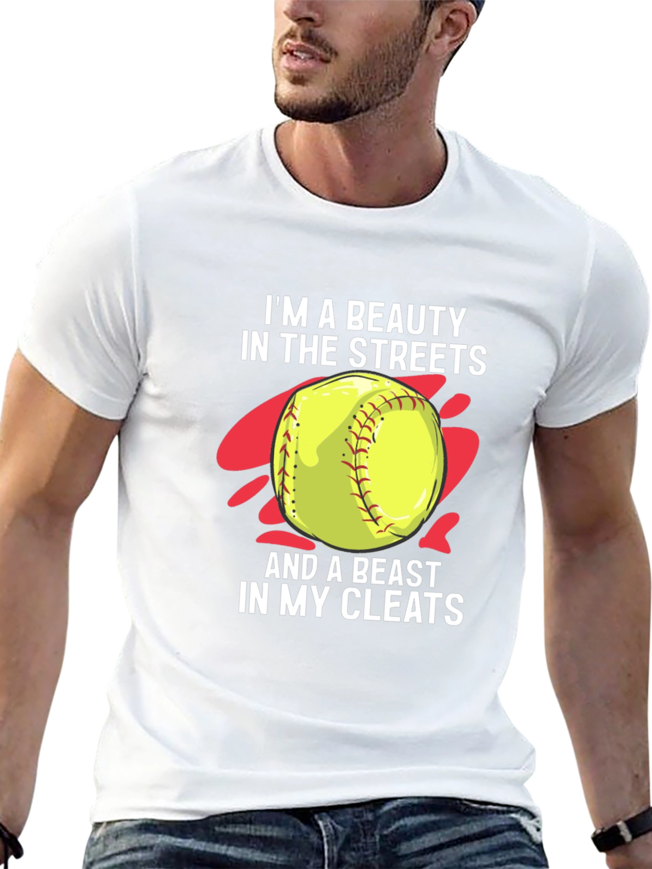 Beauty and Beast Softball T-Shirt