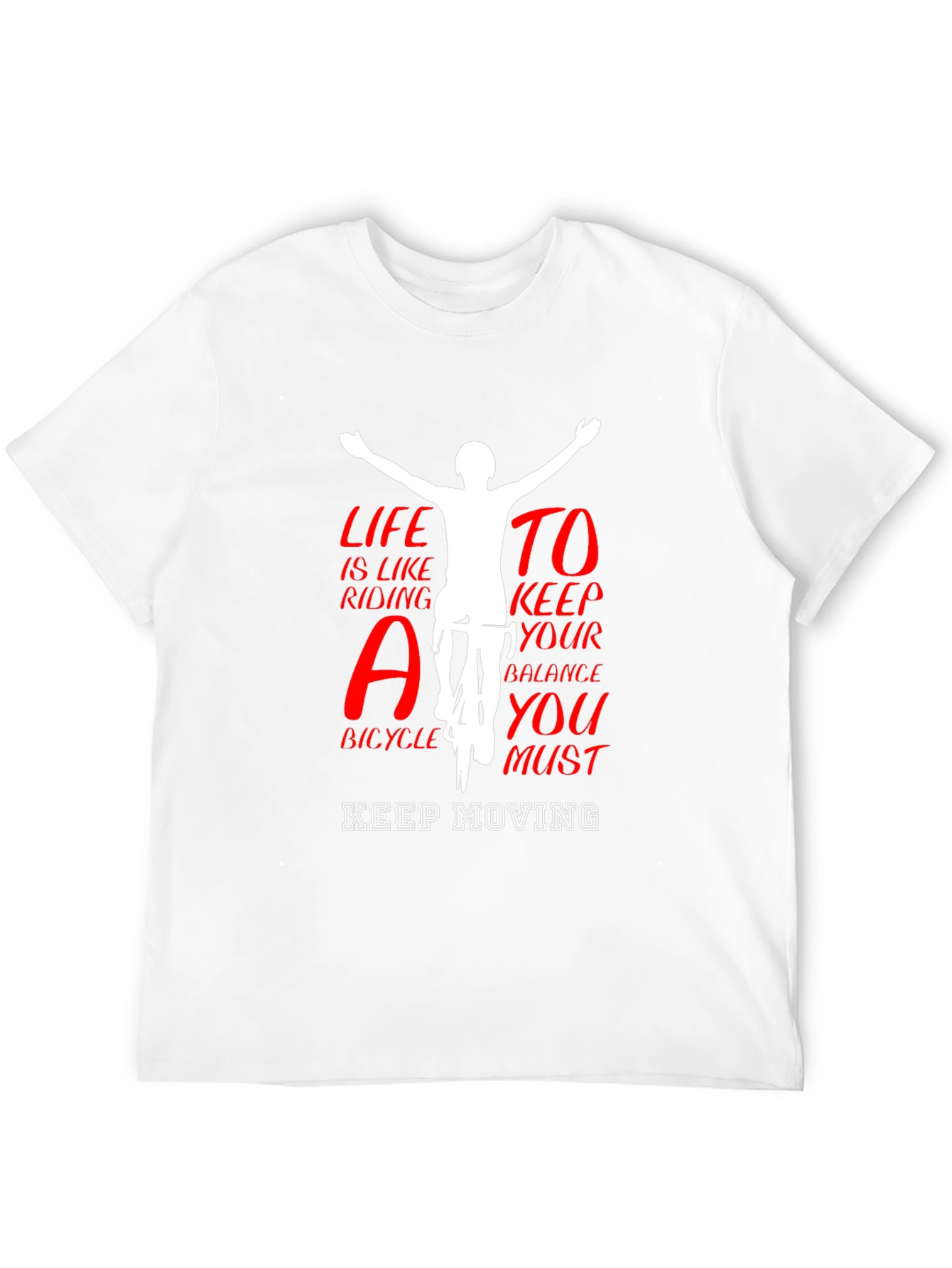 Life Like Riding Bicycle Tee - Keep Moving T-Shirt