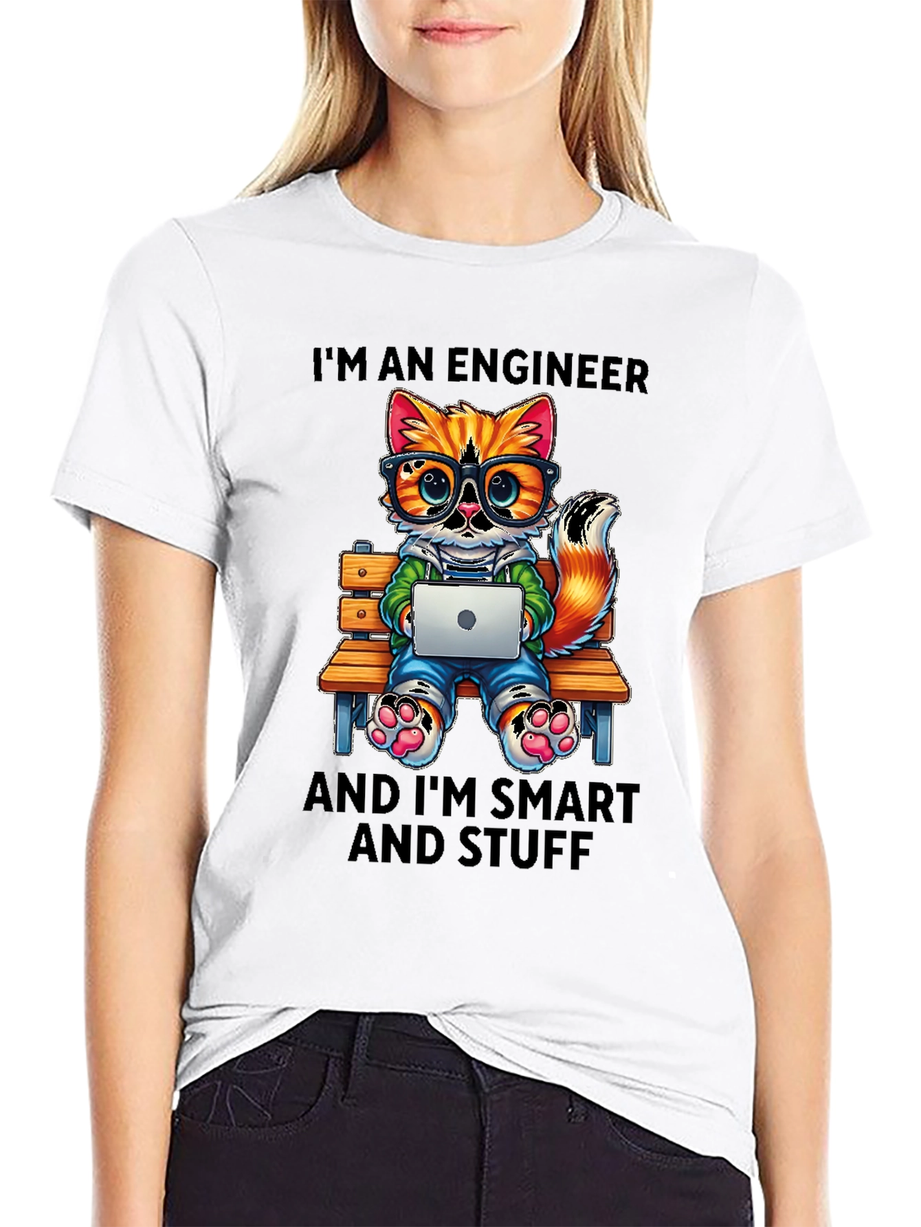 Engineer Cat T-Shirt: Smart and Stylish Tee