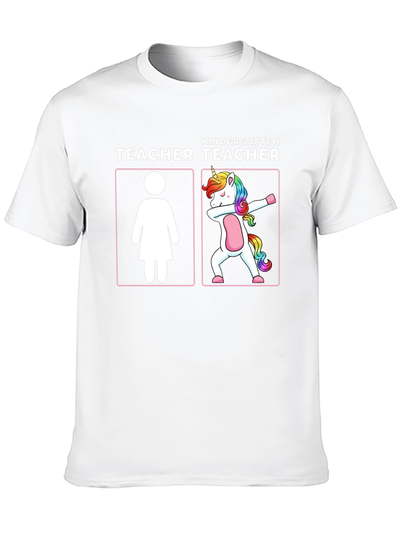 Kindergarten Teacher Unicorn Dabbing T-Shirt