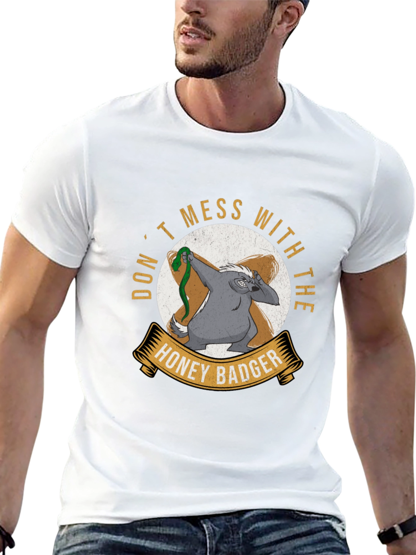 Dont Mess With The Honey Badger Black T-Shirt