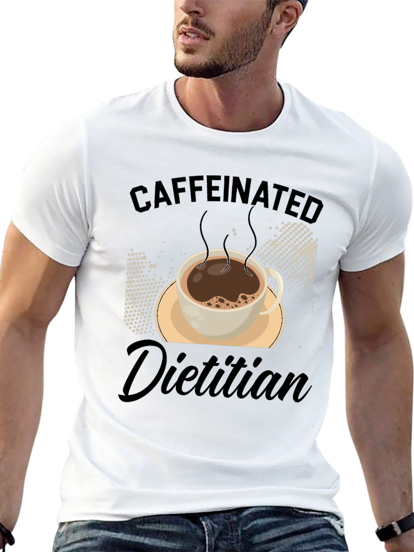 Caffeinated Dietitian Graphic T-Shirt
