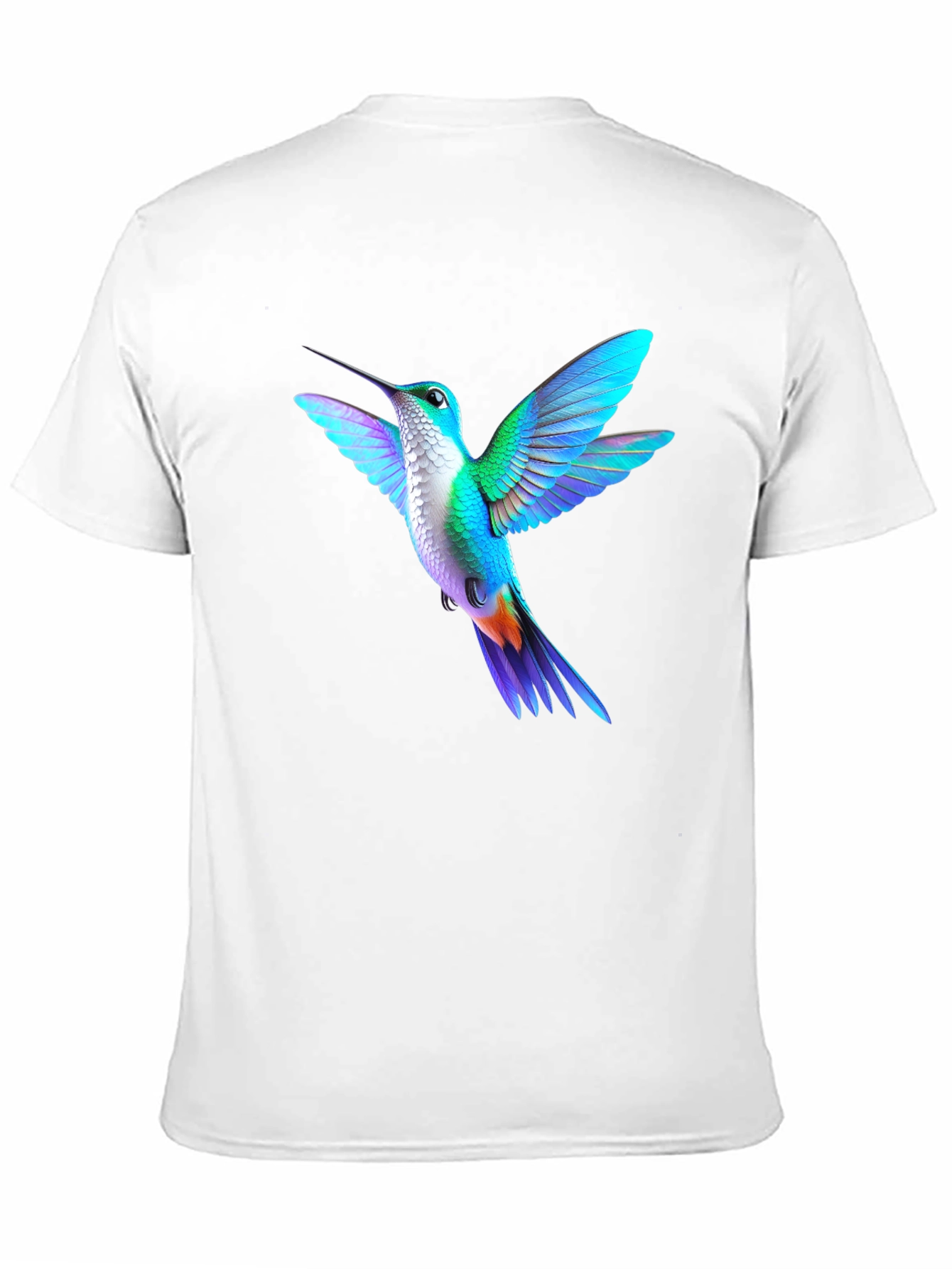 Hummingbird Graphic Print Mens Black T-Shirt
