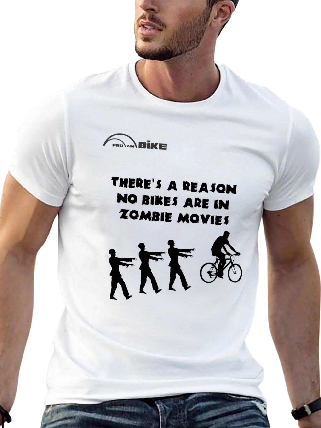 Zombie Bike T-Shirt: Funny Biker Tee