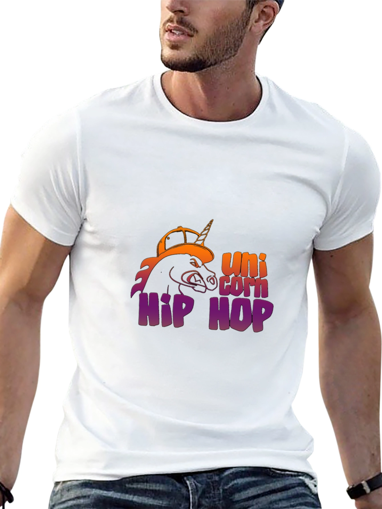 Unicorn Hip Hop Graphic T-Shirt