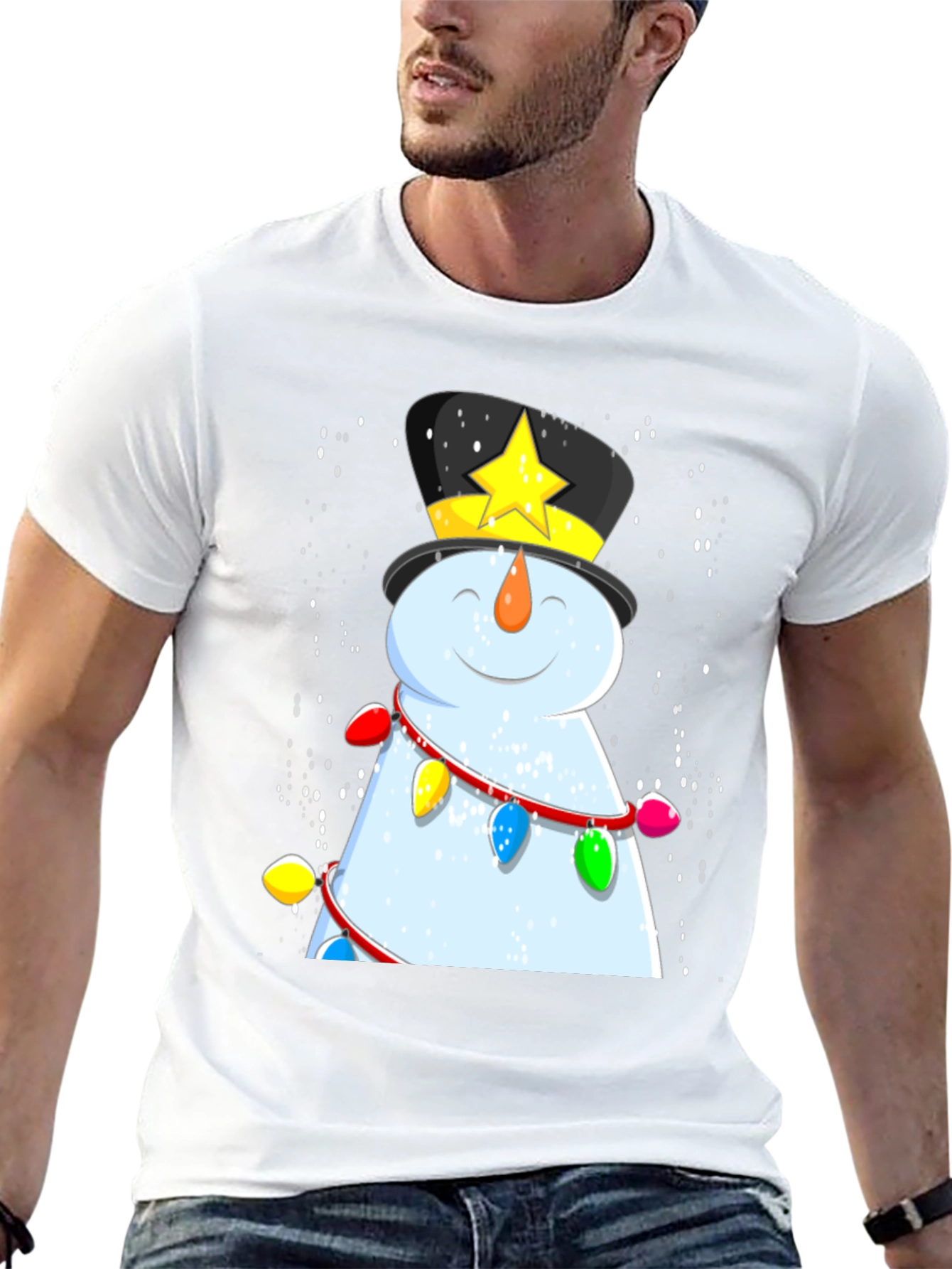 Festive Snowman Graphic Tee