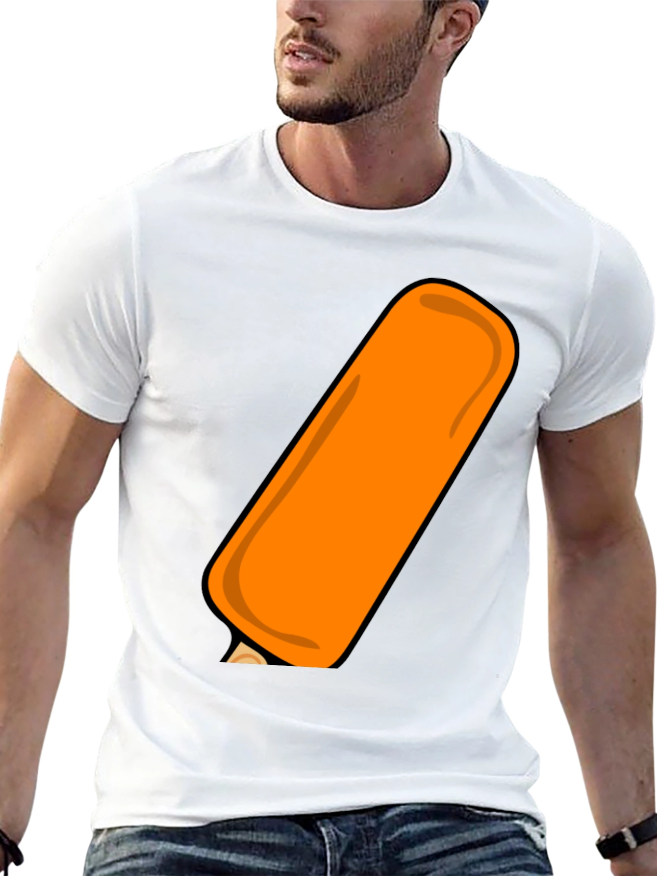 Orange Popsicle Graphic Tee - Cool Summer Style
