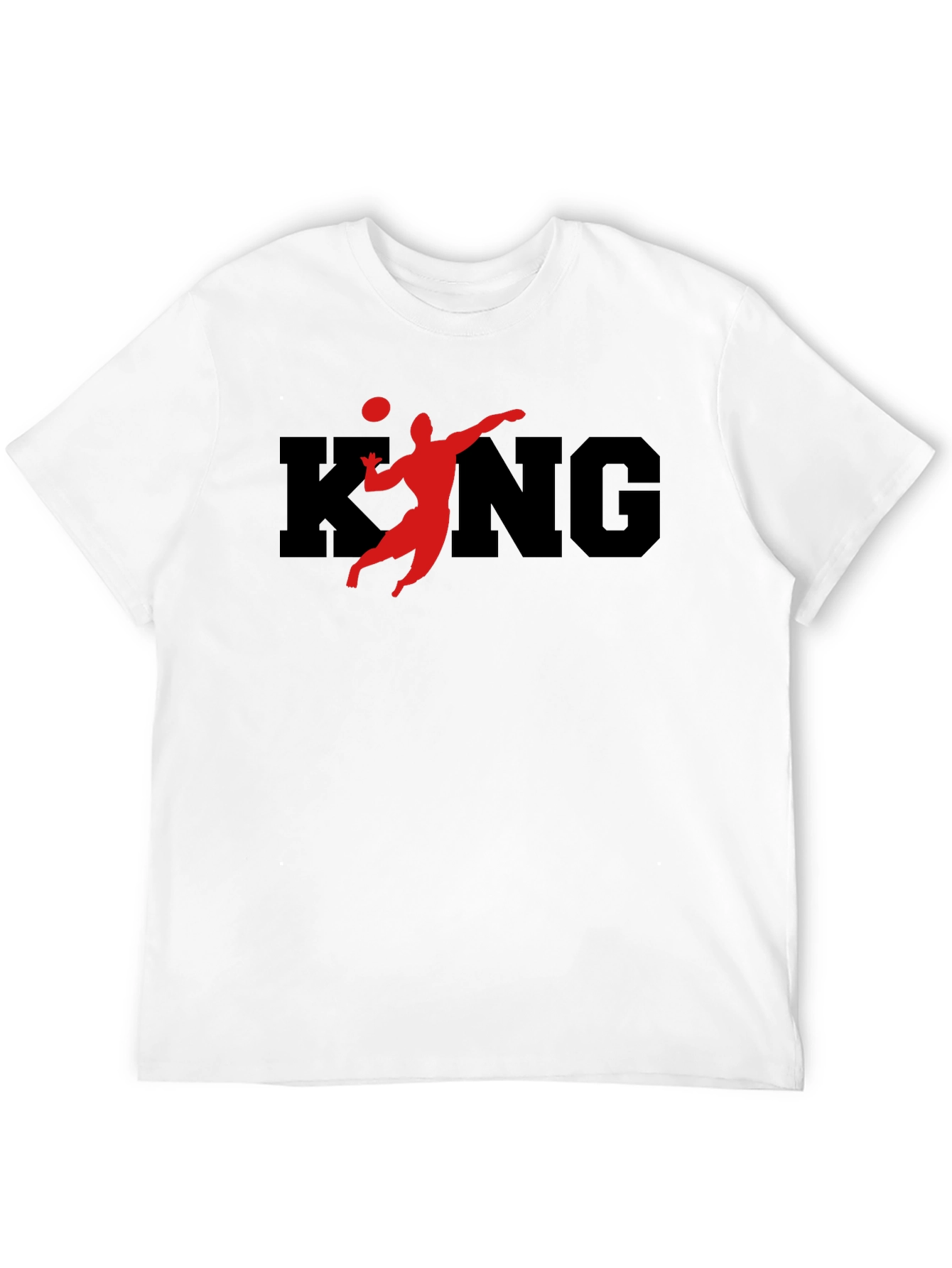 Volleyball King Black T-Shirt