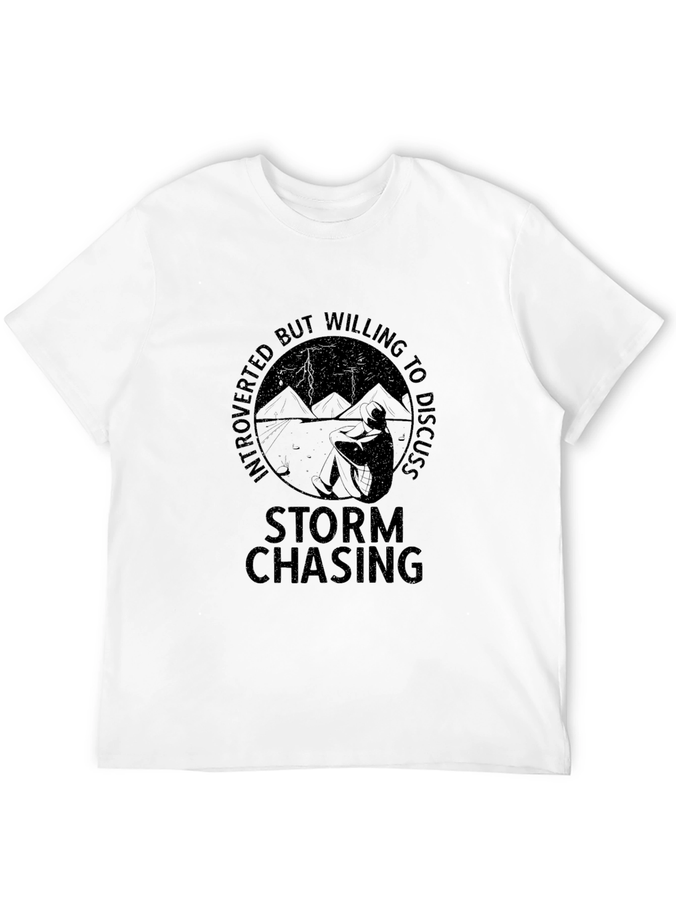 Introverted Storm Chaser T-Shirt - Weather Enthusiast Tee