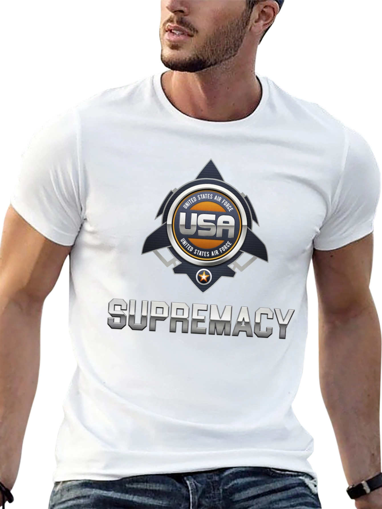 USA Air Force Supremacy Graphic T-Shirt