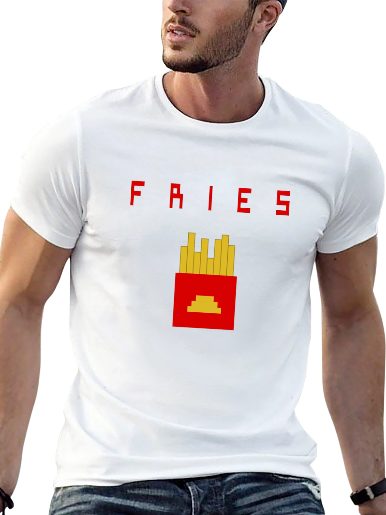 Retro Fries T-Shirt - Pixel Art Graphic Tee