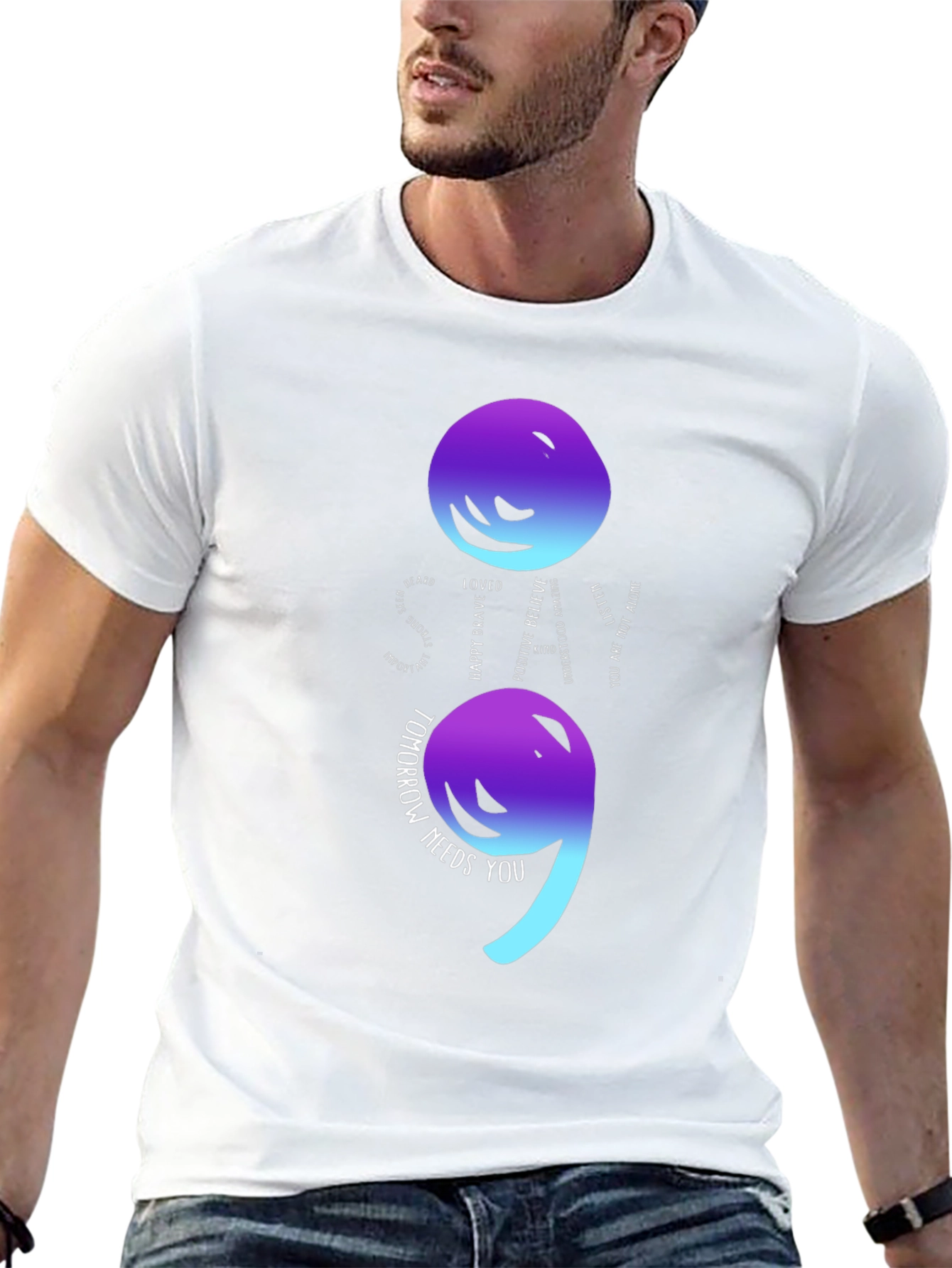 Semicolon Mental Health Awareness T-Shirt