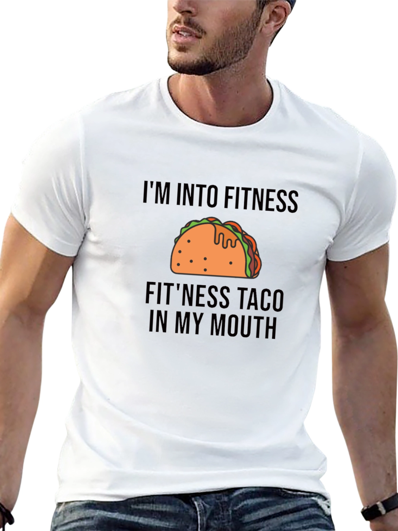 Fitness Taco Graphic Tee - Funny Workout Shirt