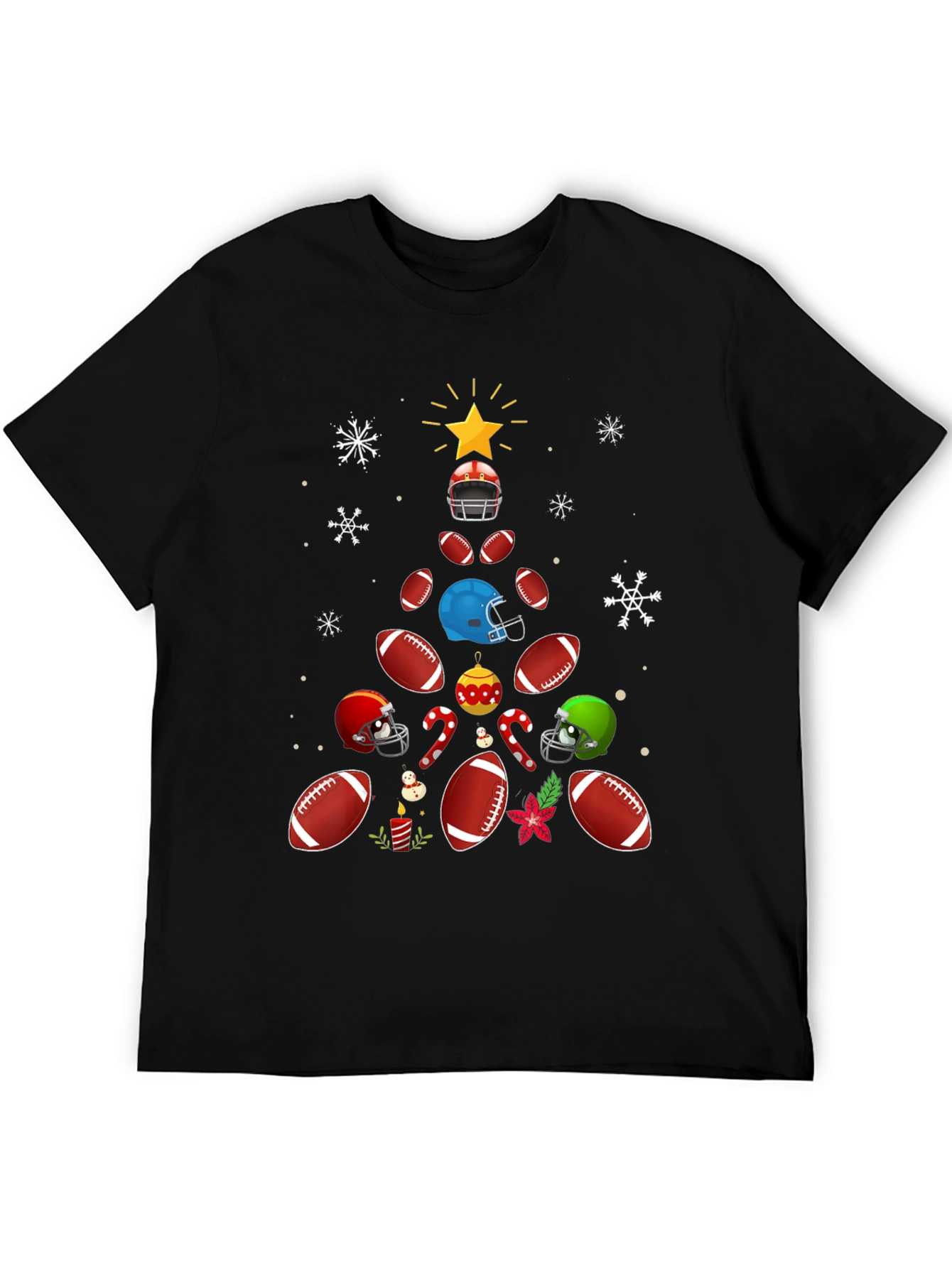 Football Christmas Tree T-Shirt