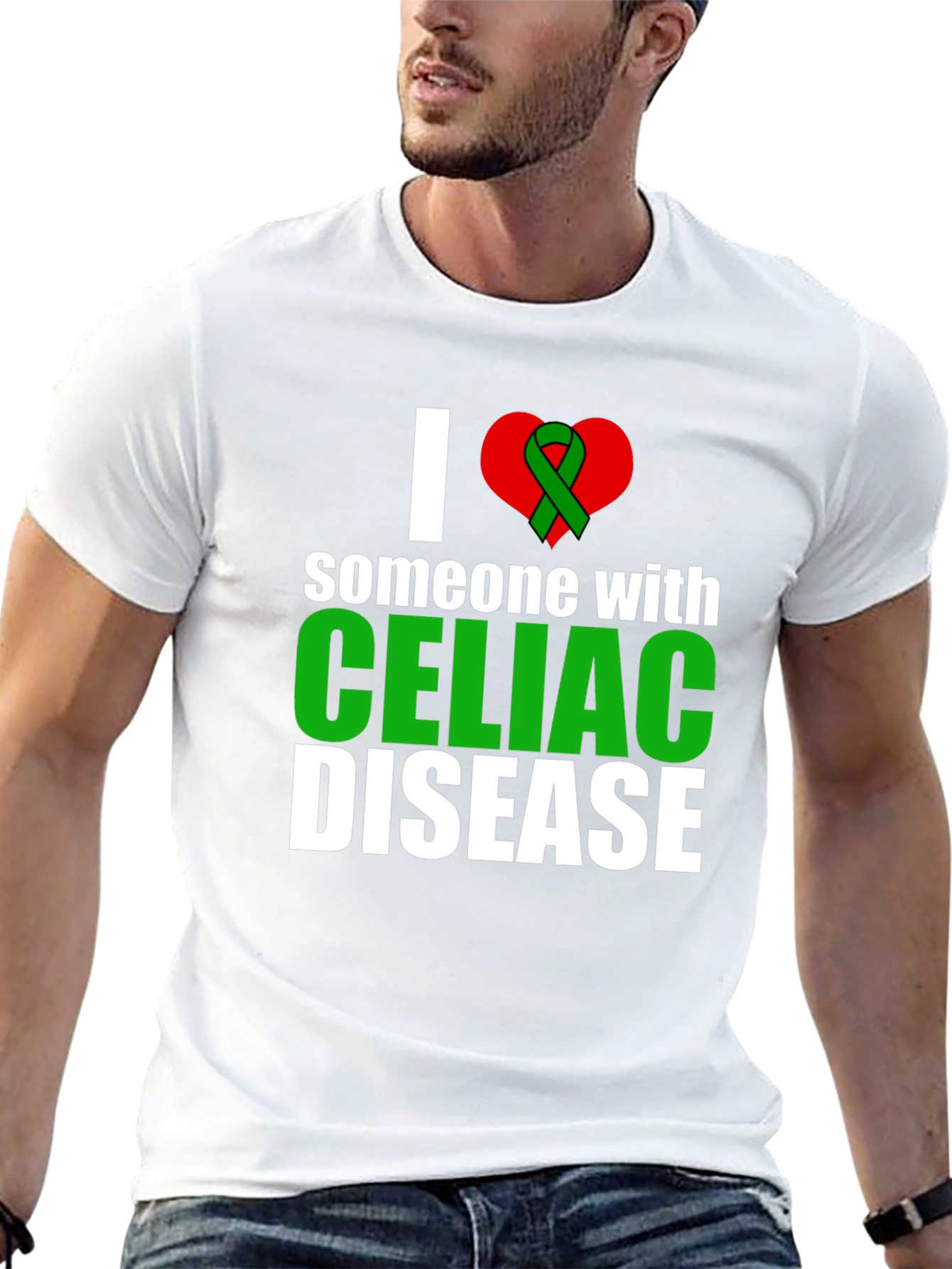 I Love Someone with Celiac Disease Awareness T-Shirt