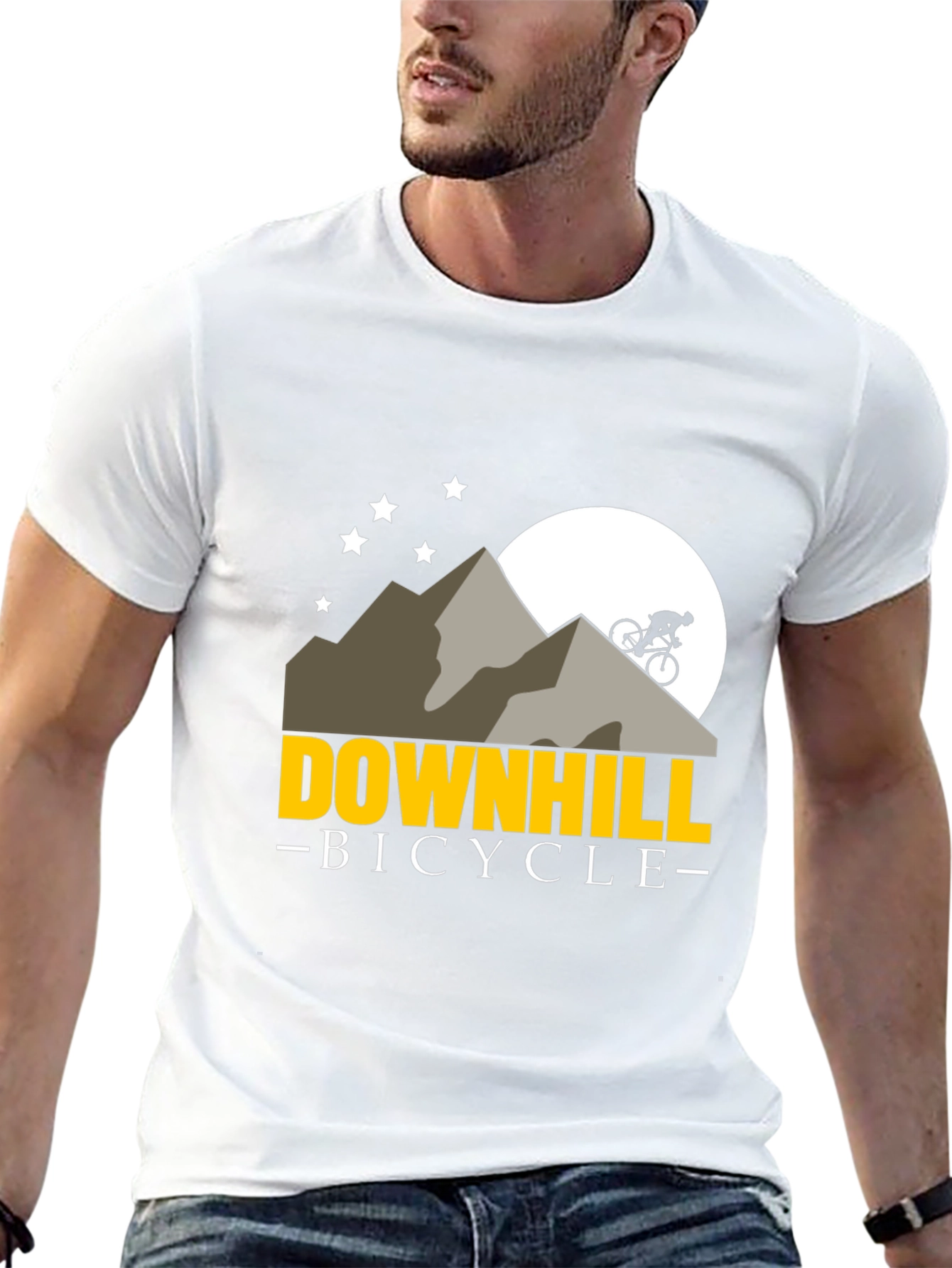 Downhill Bicycle Mountain T-Shirt