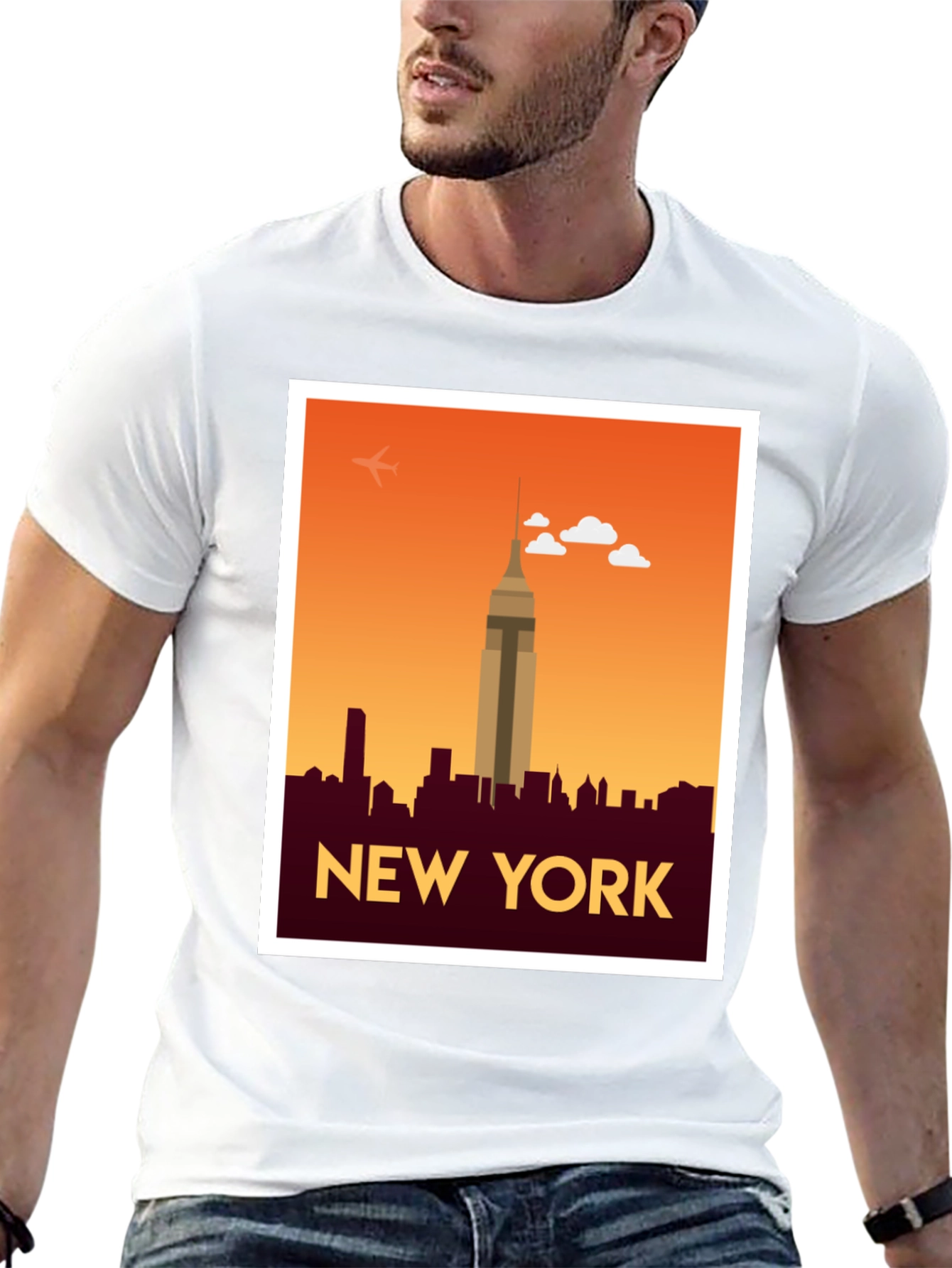 New York Skyline Graphic T-Shirt