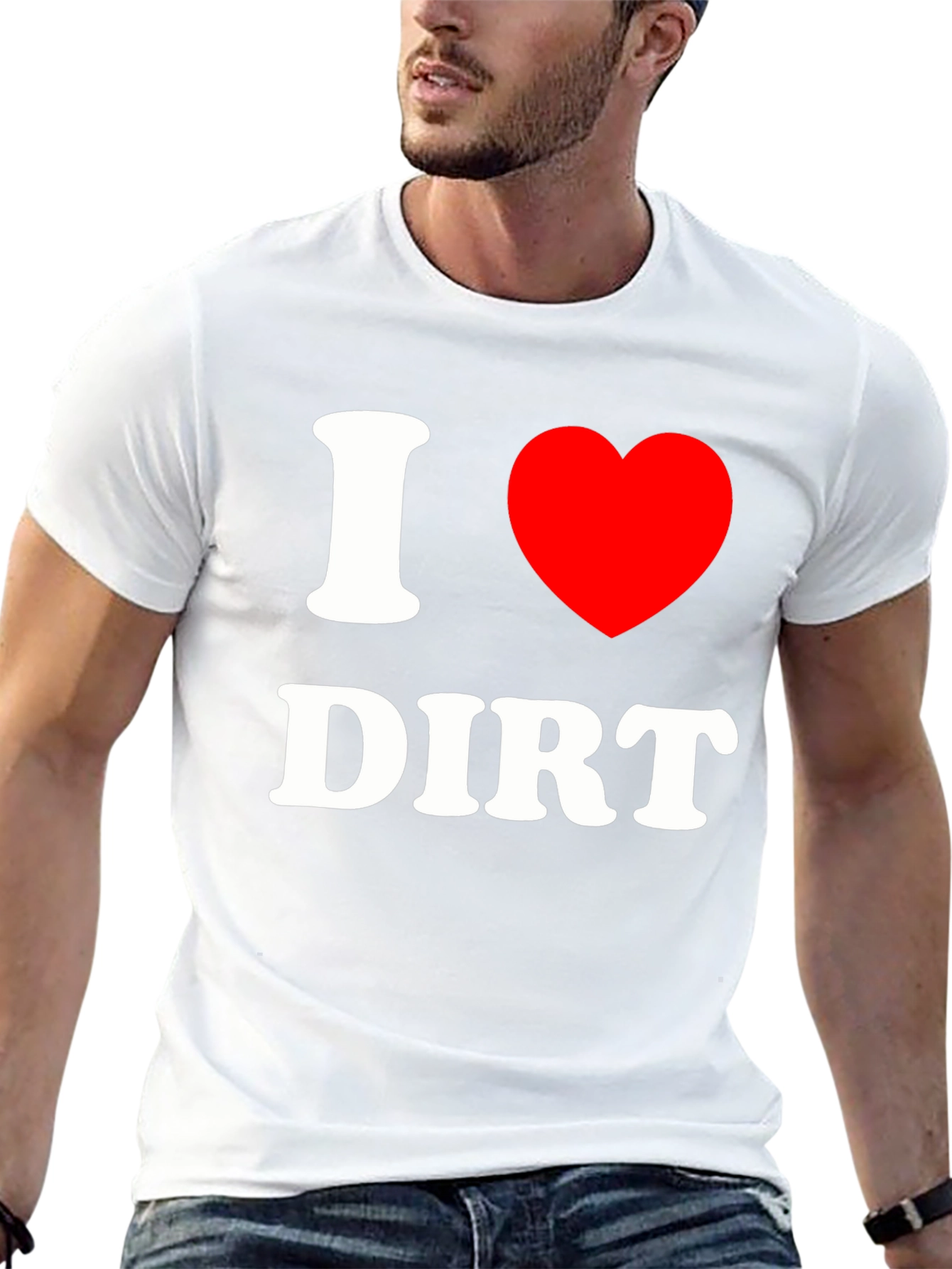 I Heart Dirt T-Shirt - Black Cotton Blend