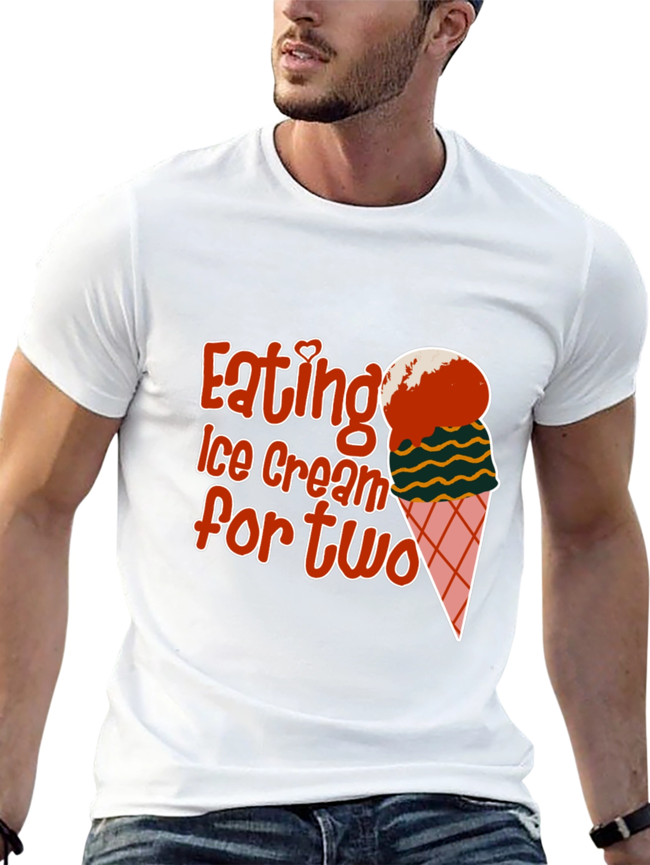 Eating Ice Cream for Two Graphic Tee