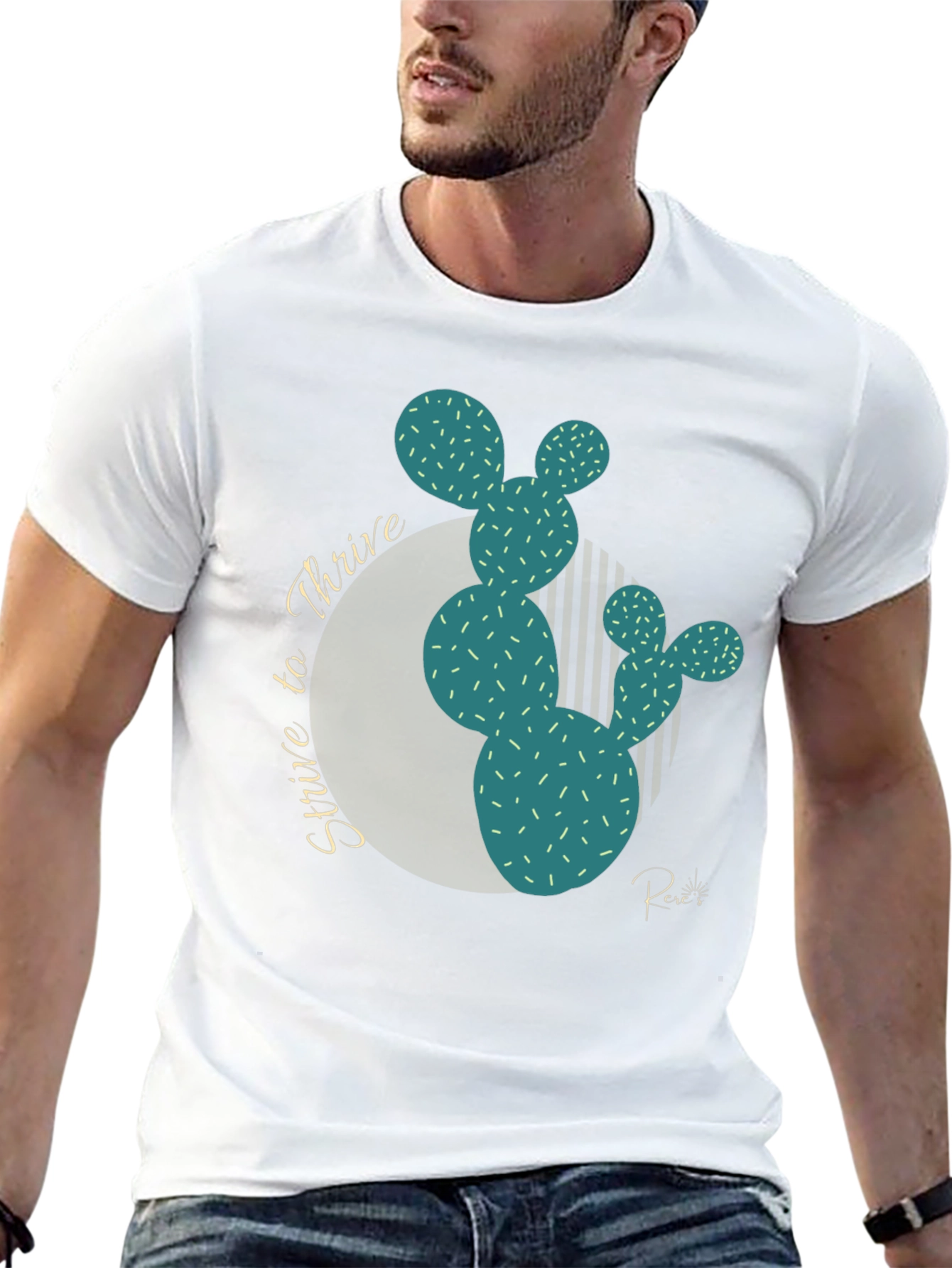 Strive to Thrive Cactus Graphic Tee