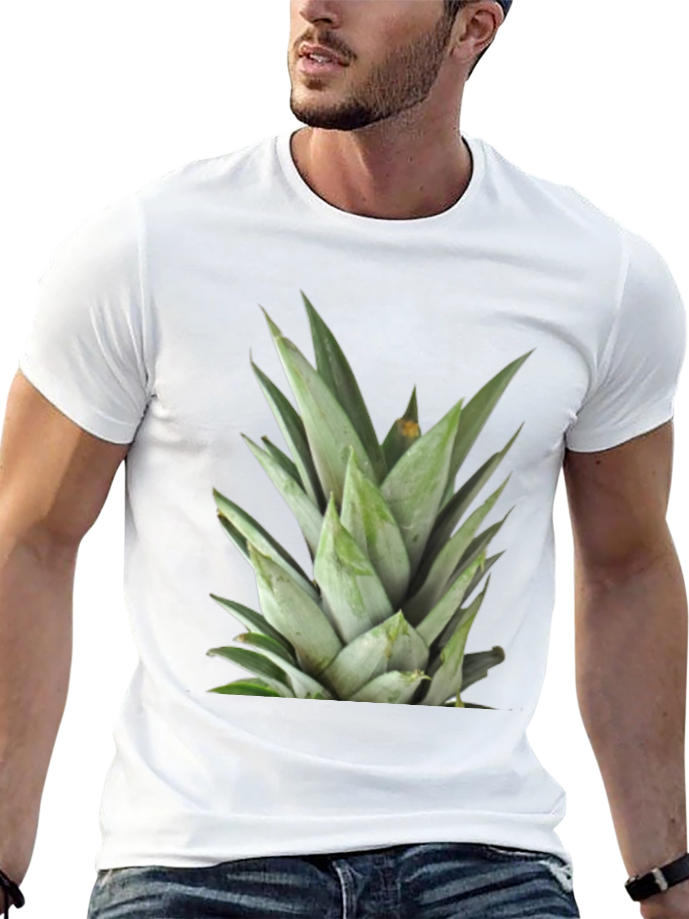 Pineapple Crown Graphic Tee - Tropical Style
