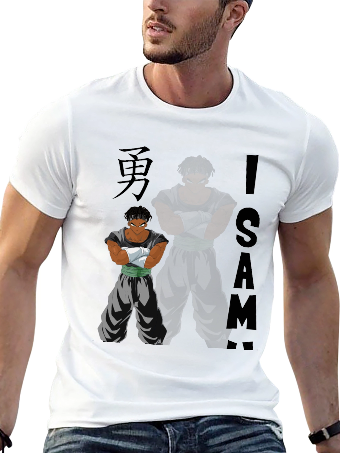 Anime Inspired Graphic Tee - ISA - Black