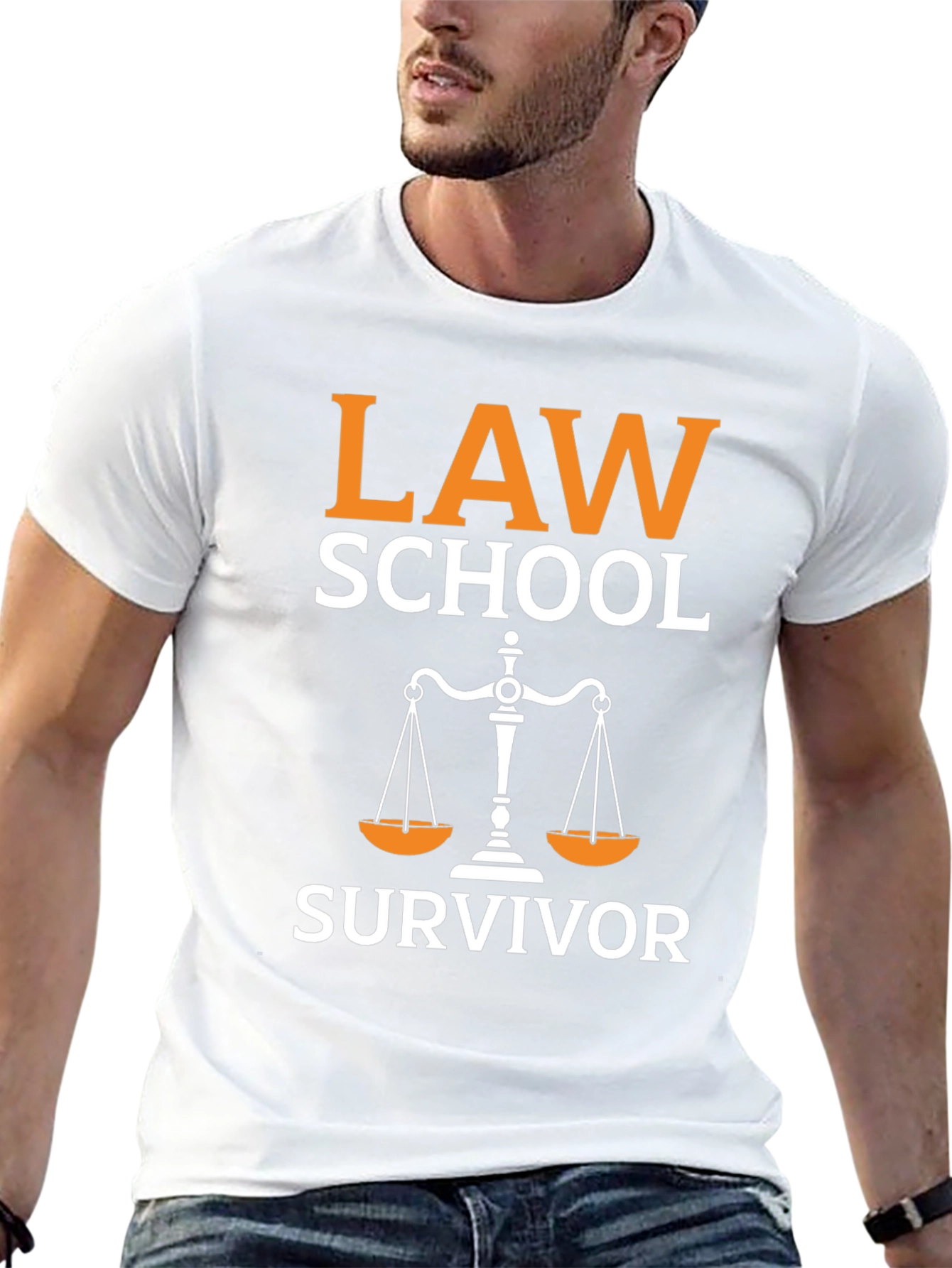 Law School Survivor T-Shirt - Scales of Justice