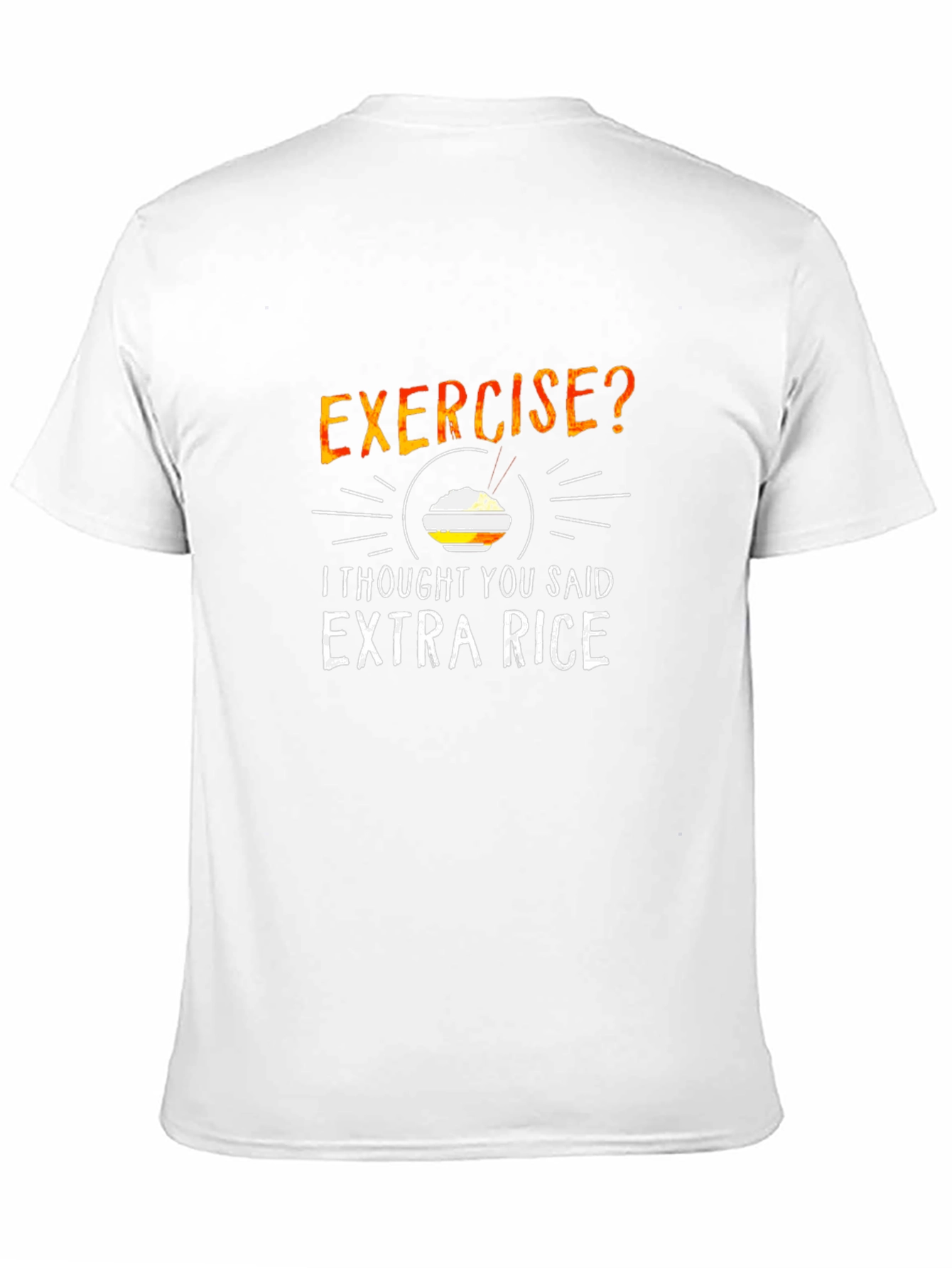 Funny Exercise Extra Rice Graphic Tee