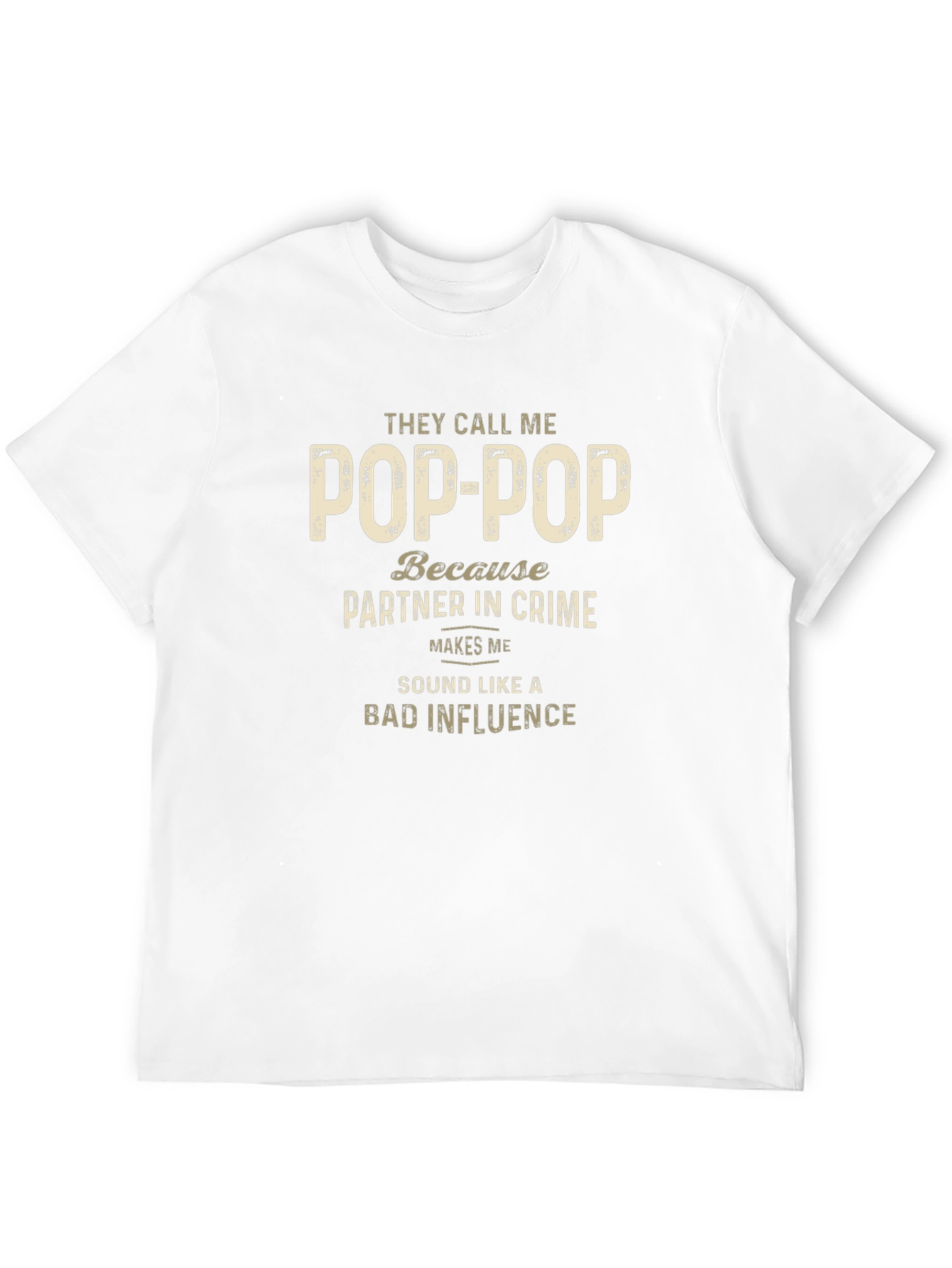 Pop-Pop Partner In Crime Mens T-Shirt