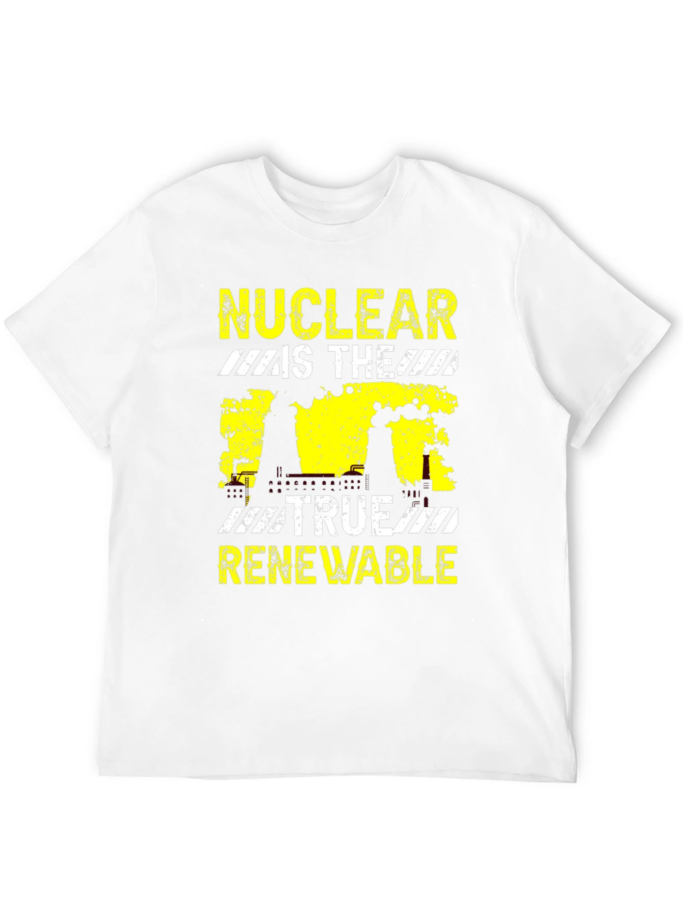 Nuclear Is The True Renewable Black Graphic T-Shirt