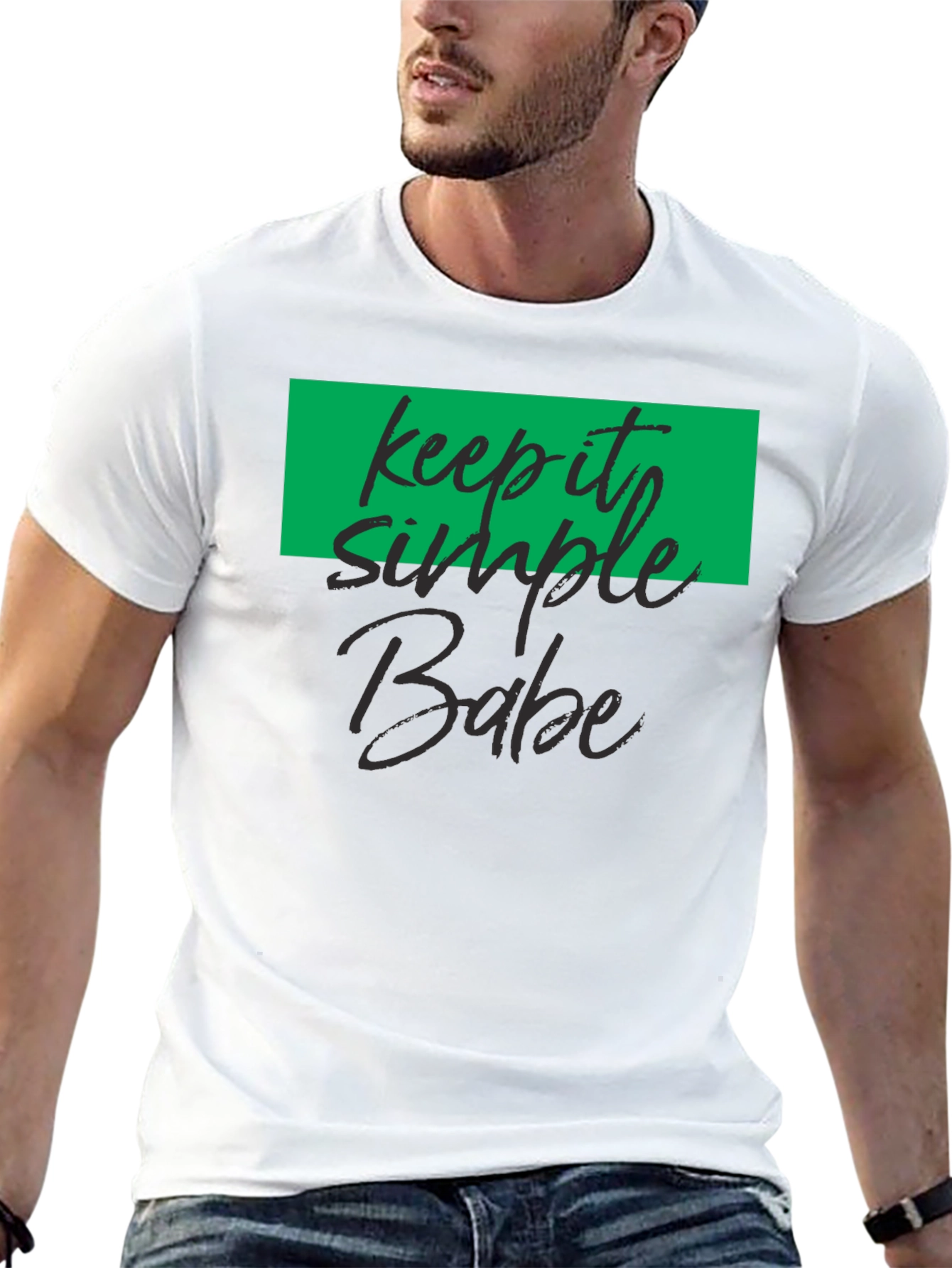 Keep It Simple Babe Black T-Shirt