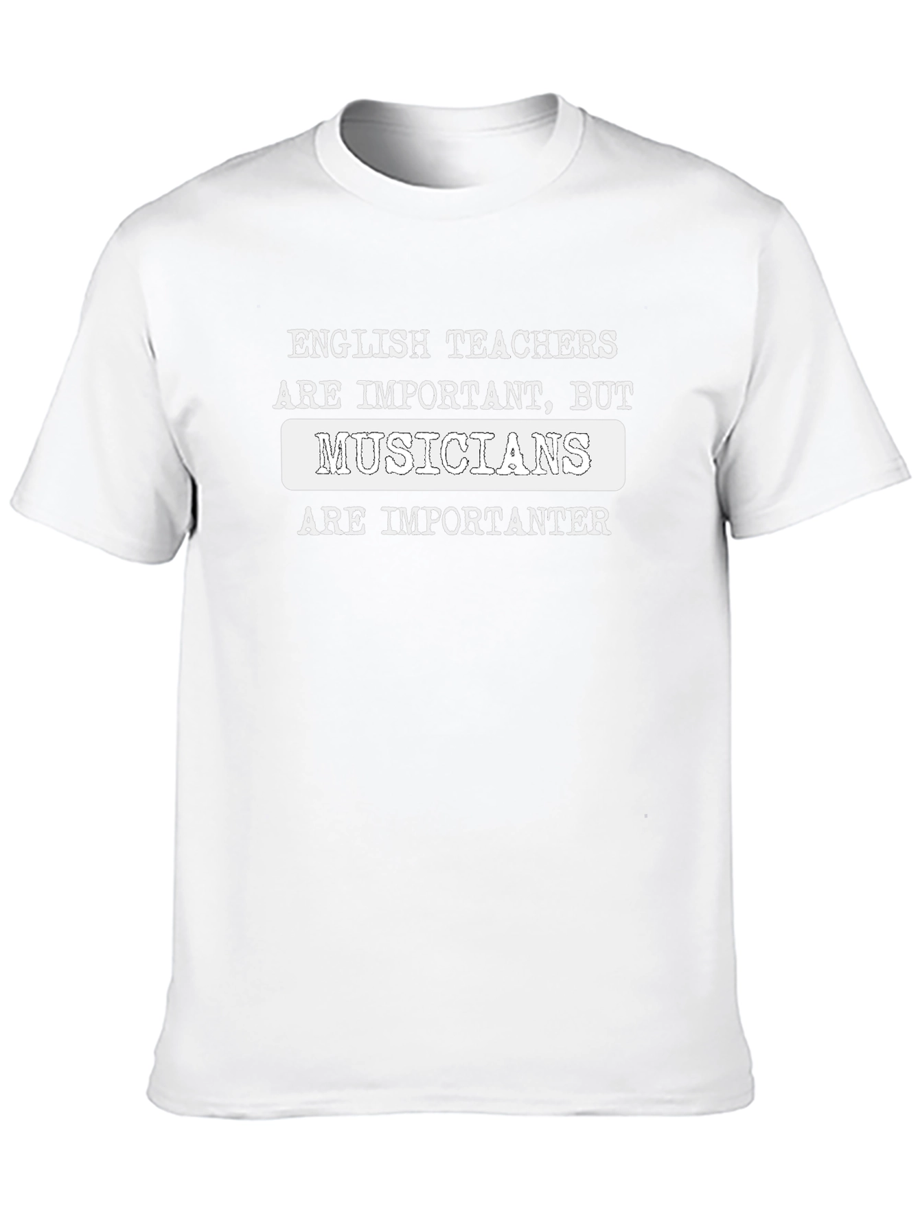 Musician Important-er Black Graphic Tee