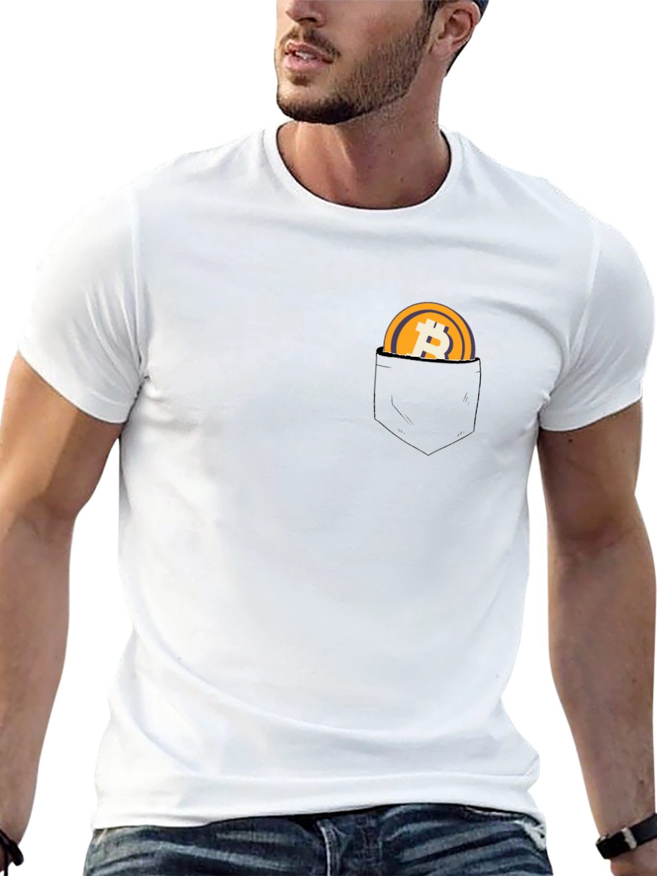 Bitcoin Pocket T-Shirt - Crypto Currency Tee