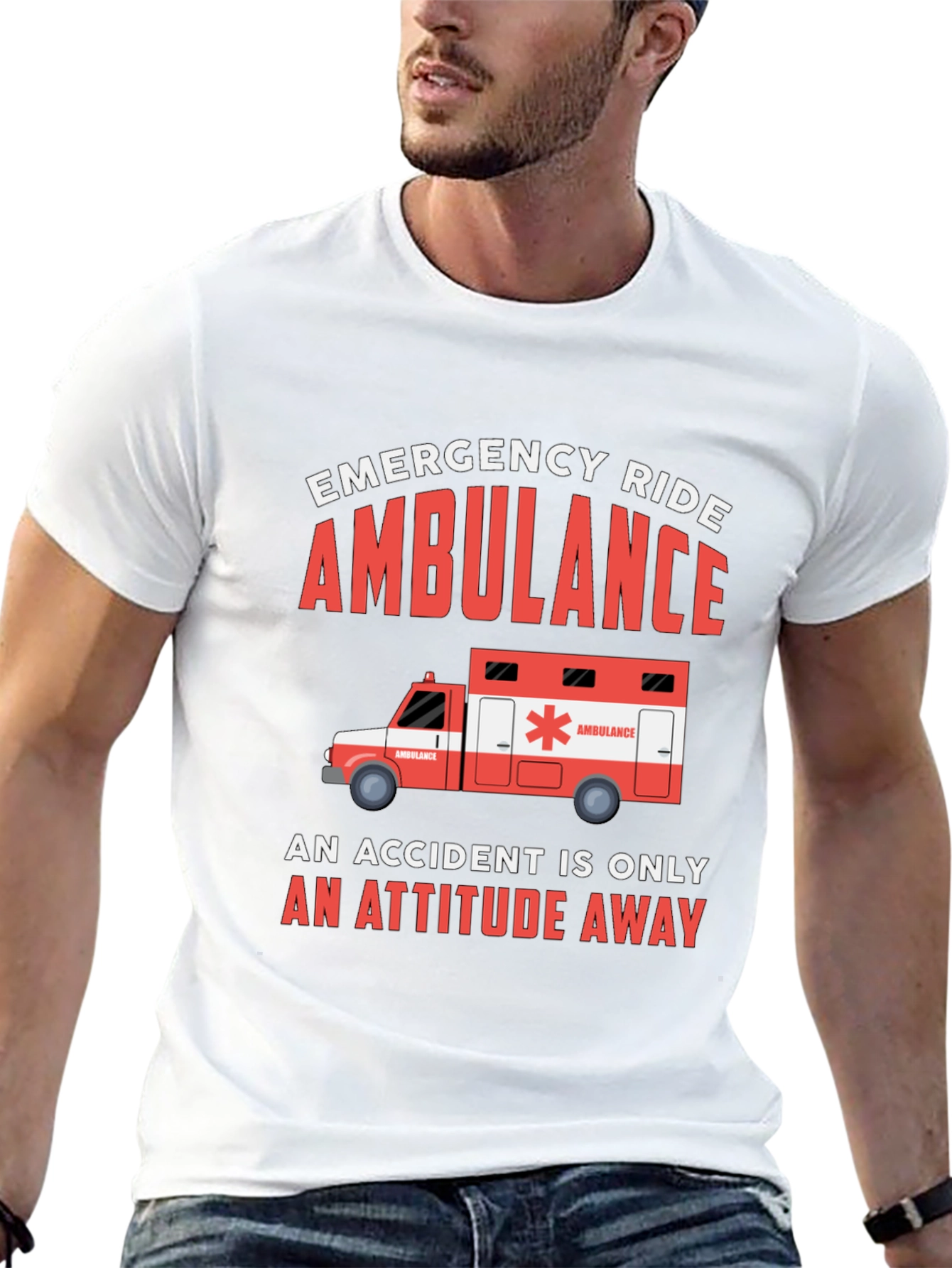 Emergency Ride Ambulance Graphic Tee