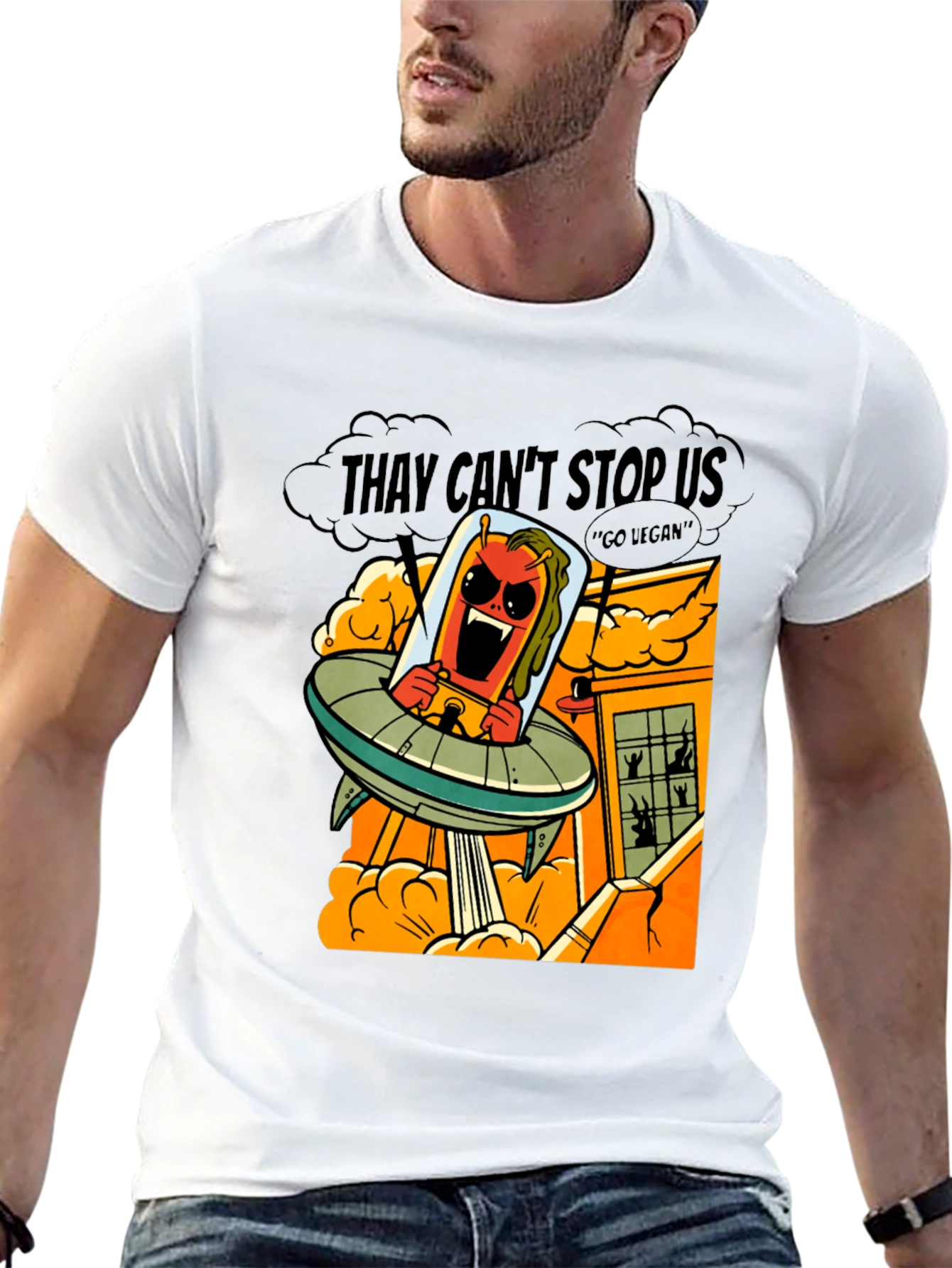 Alien Invasion T-Shirt - They Cant Stop Us