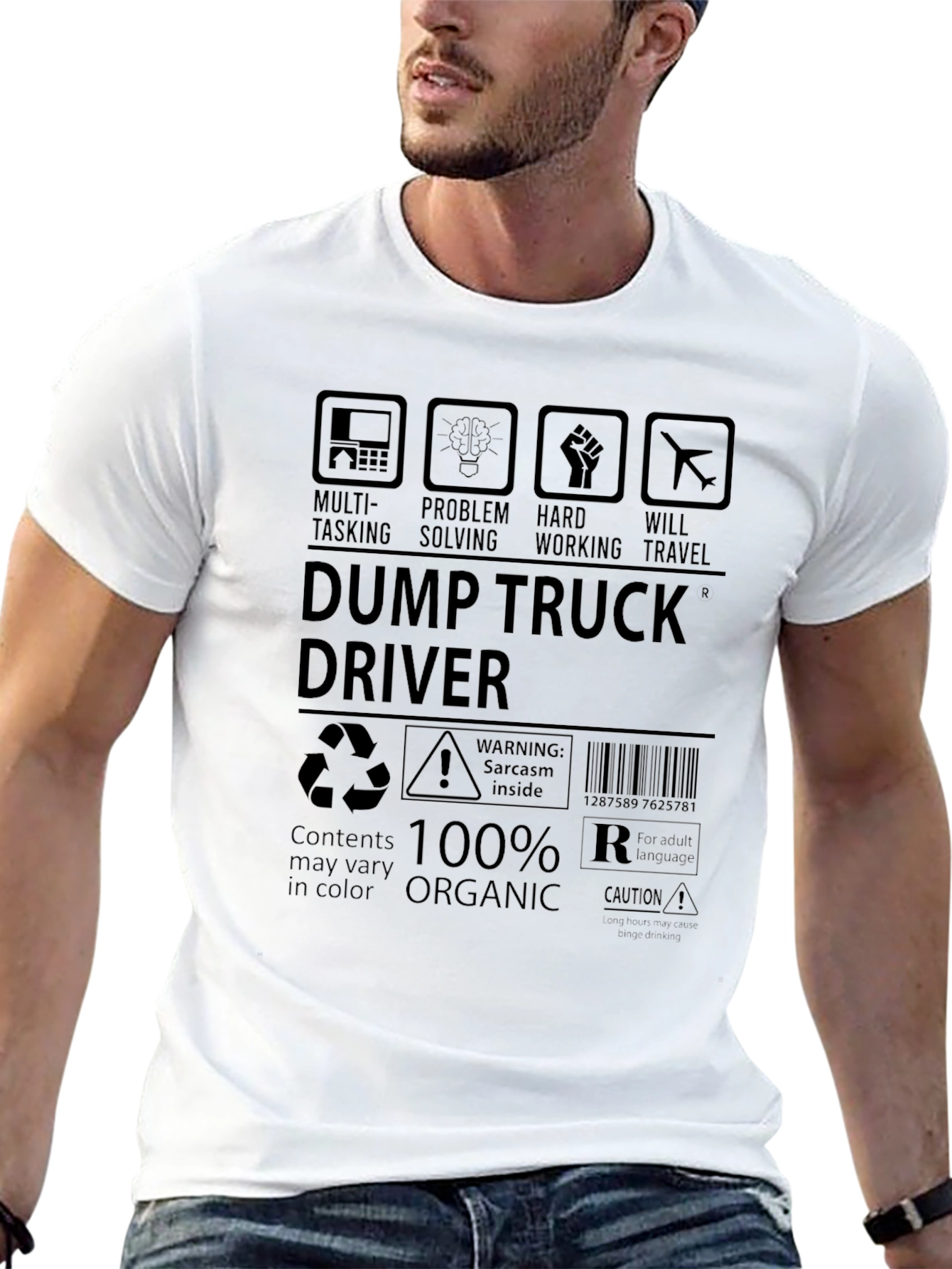 Dump Truck Driver T-Shirt - 100% Organic