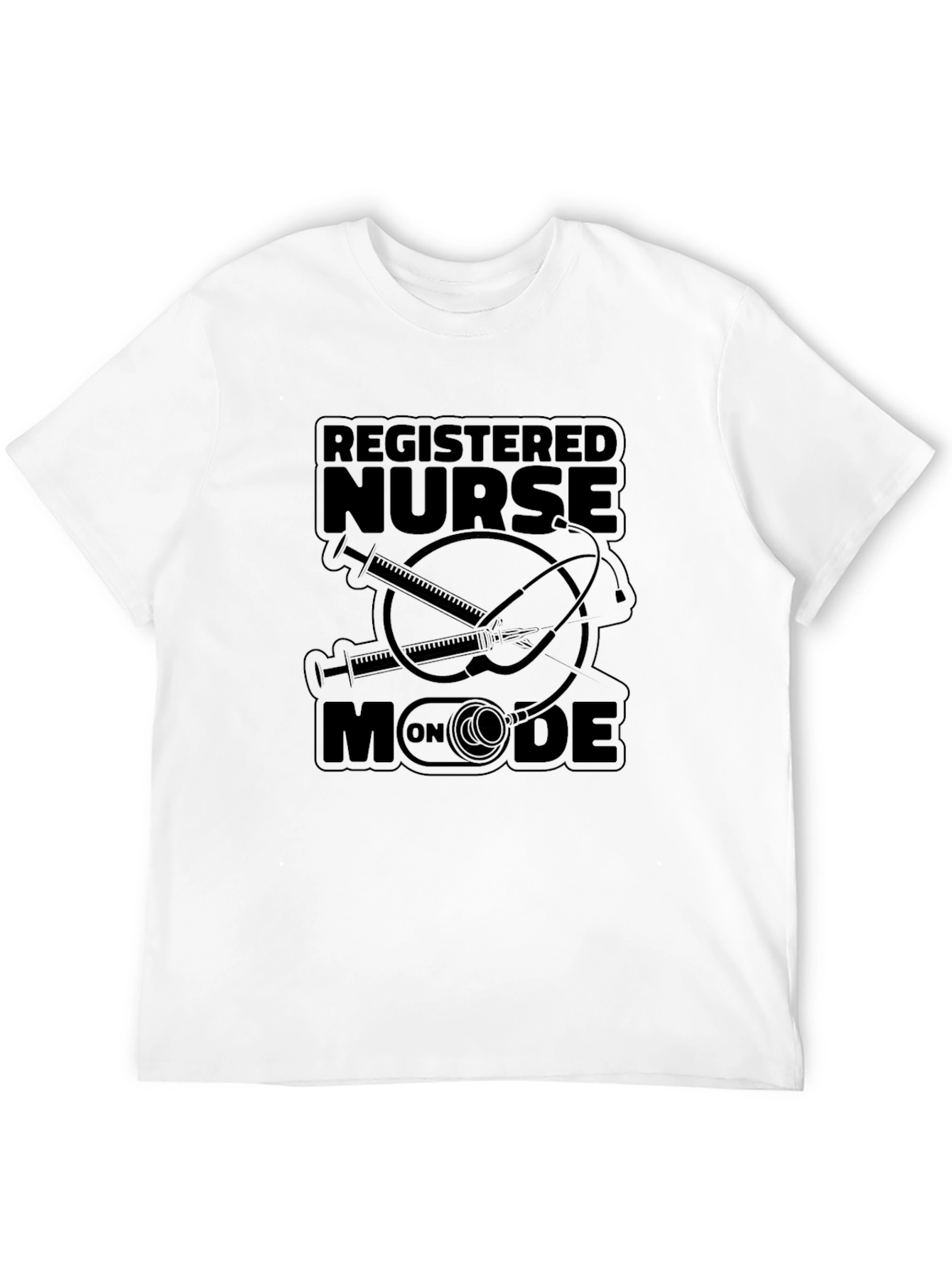 Registered Nurse Mode On Black T-Shirt