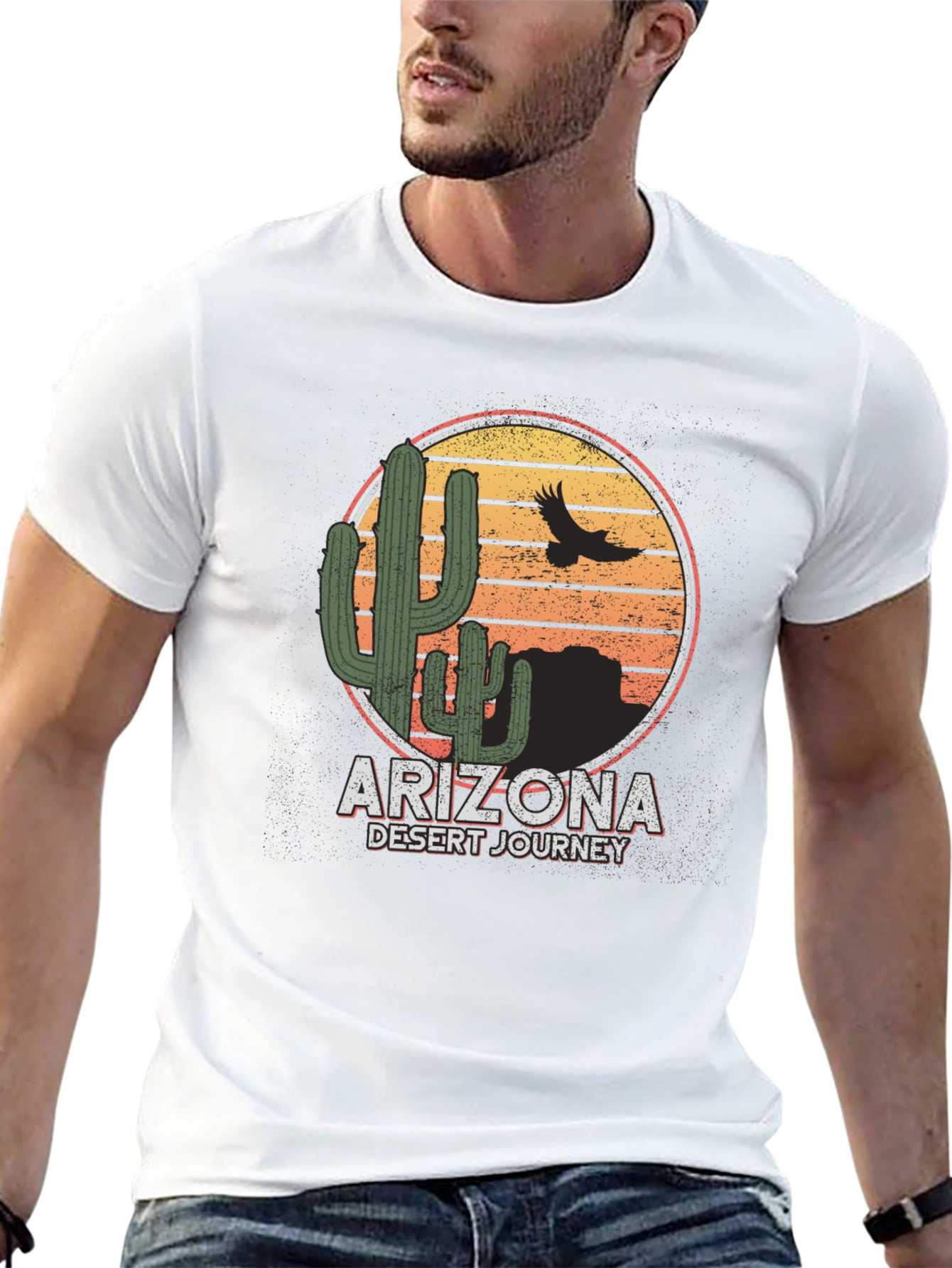 Arizona Desert Journey Graphic Tee - Black