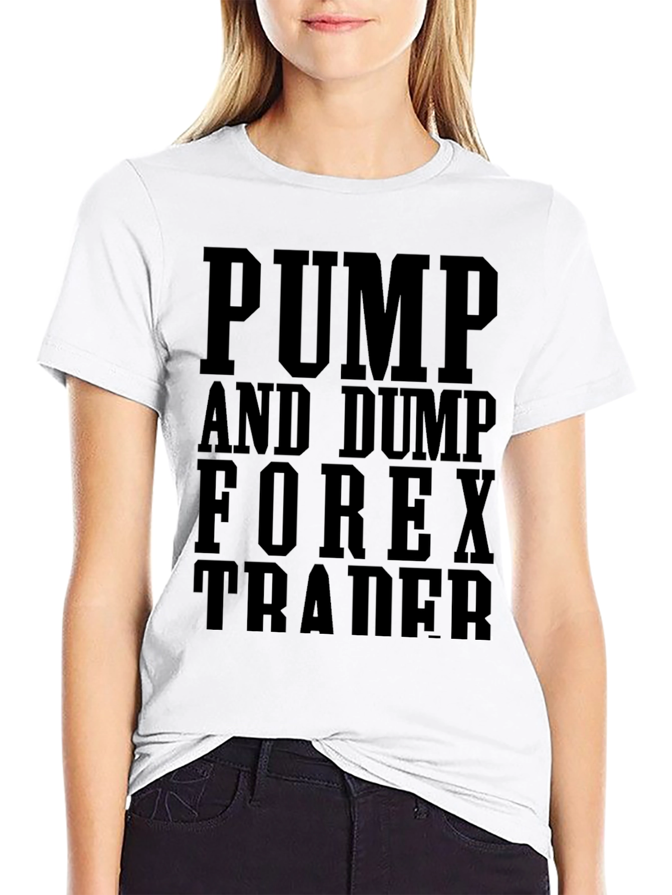 Pump and Dump Forex Trader Black Graphic T-Shirt