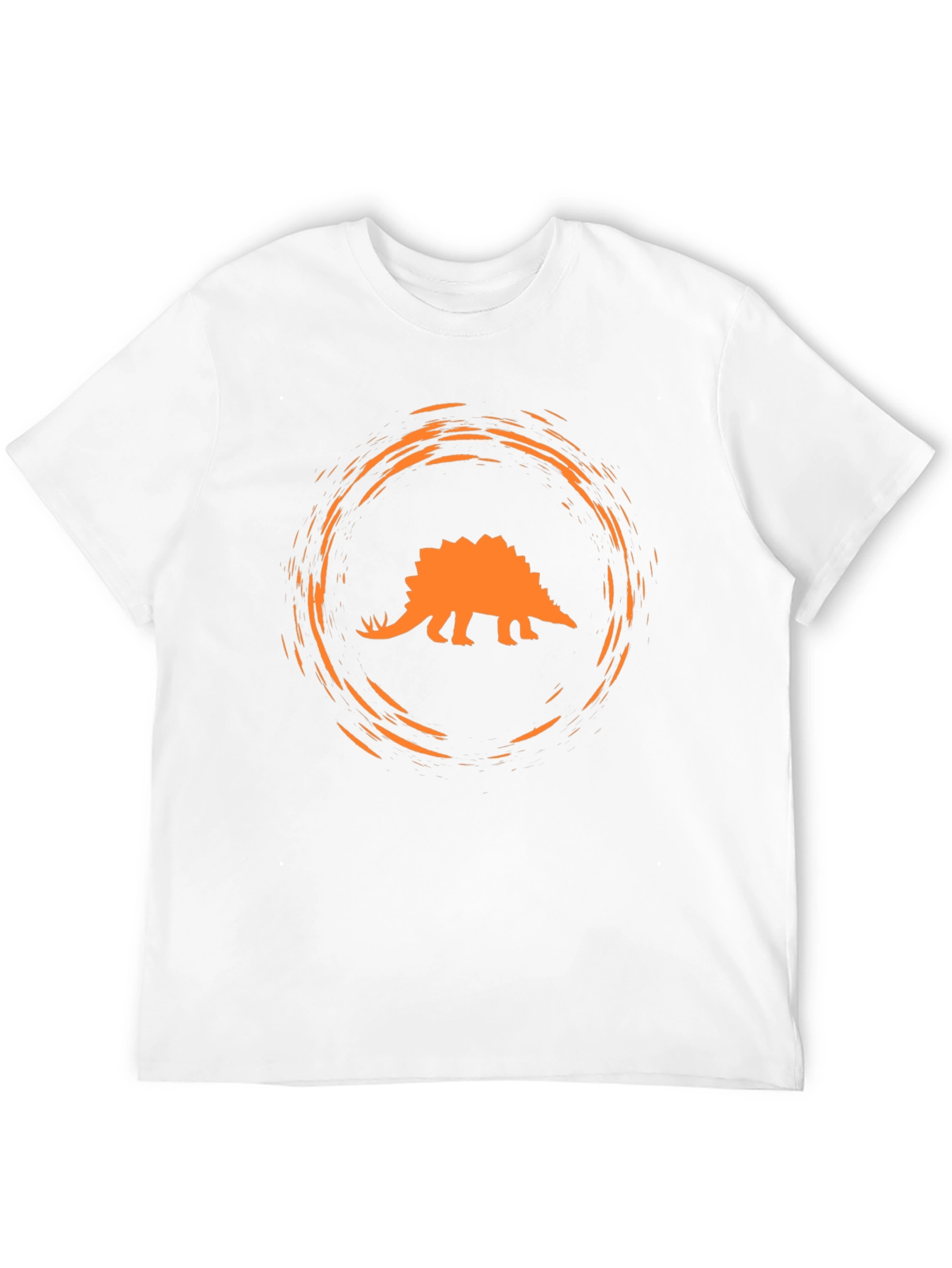 Dino Circle Tee - Black Cotton Comfort