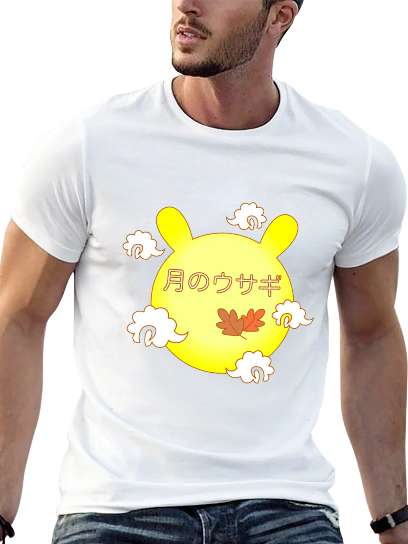 Moon Rabbit Graphic Tee - Black