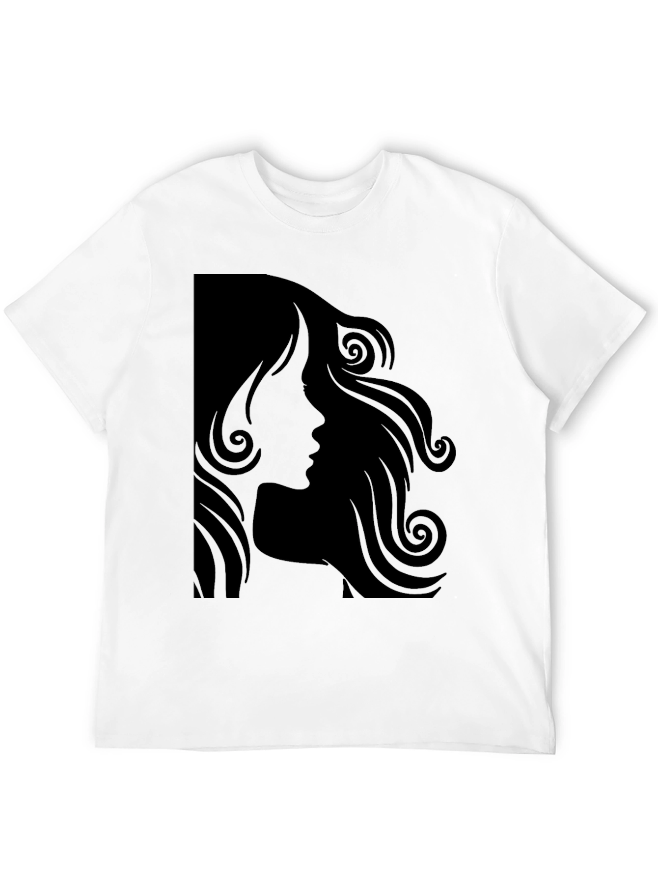 Silhouette Hairstyle T-Shirt - Modern Graphic Tee