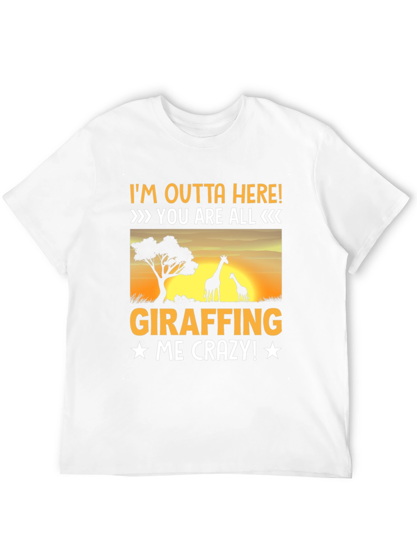 Giraffe Lover T-Shirt - Im Outta Here!